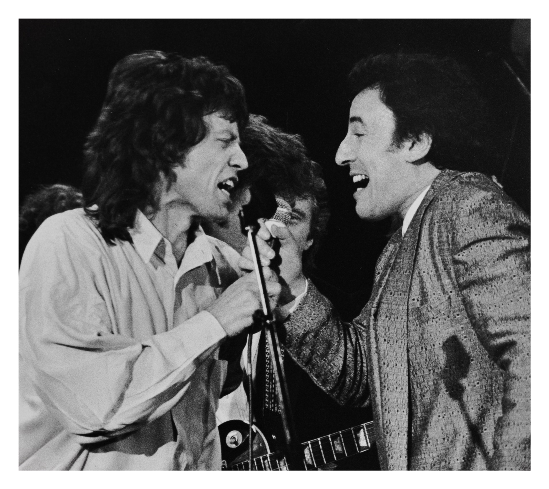 Mick Jagger and Bruce Springsteen by Ron Galella