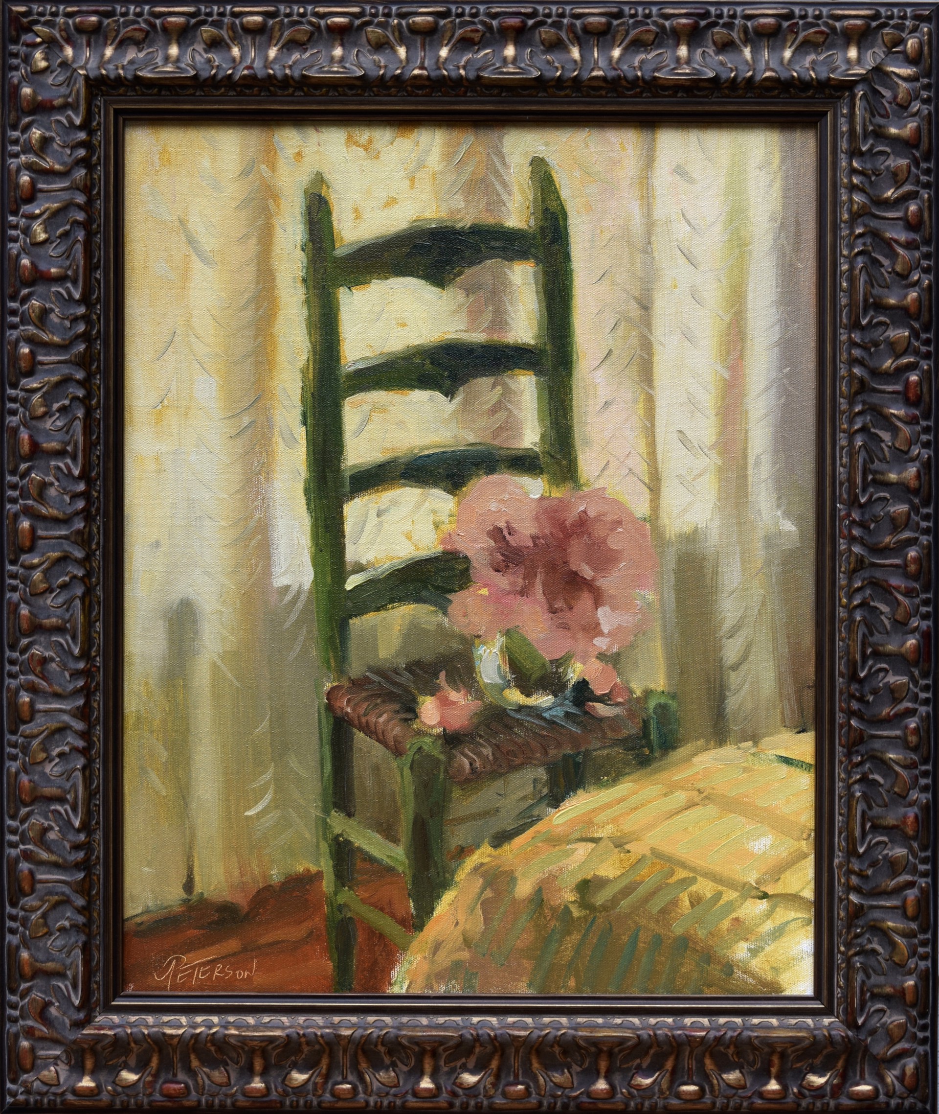 Ladder Back Chair by Window by Amy R. Peterson