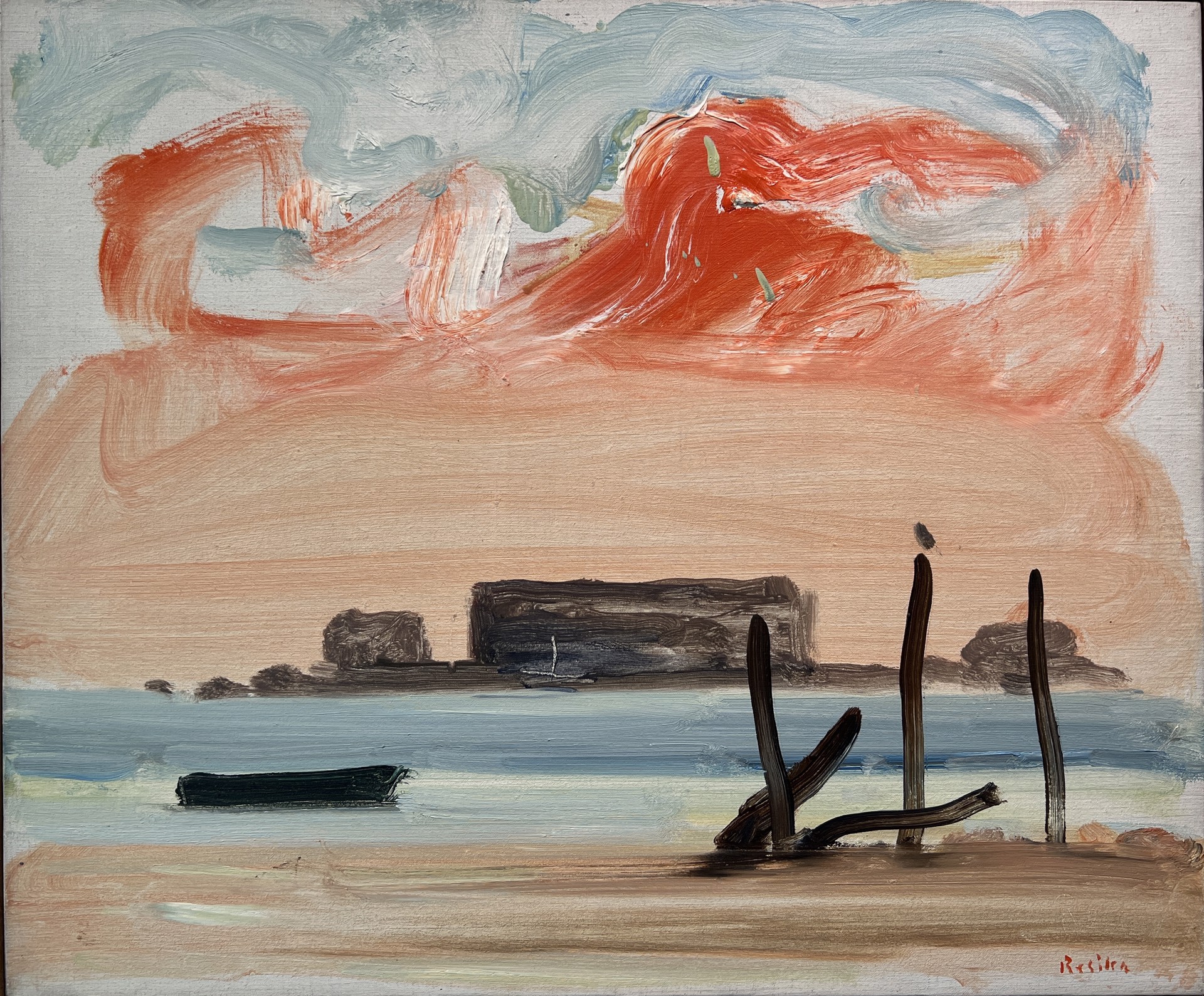 Red Sky, Provincetown by Paul Resika