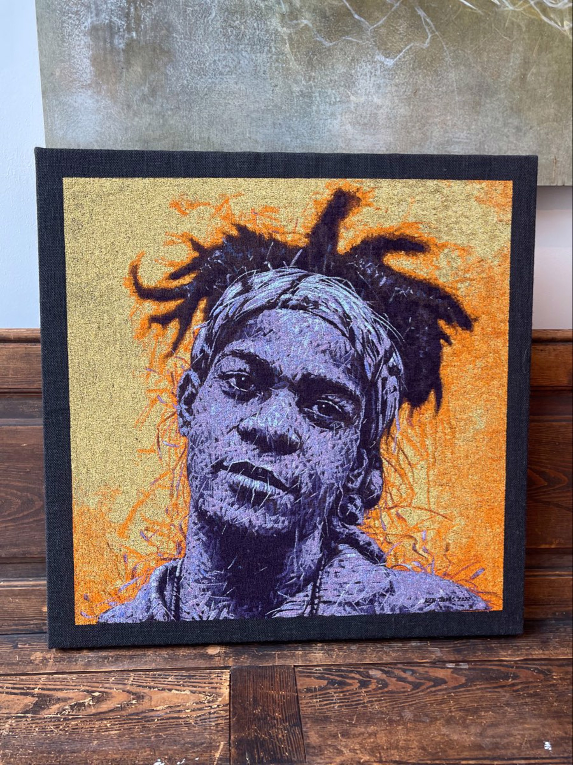 Basquiat On Gold by Alexi Torres