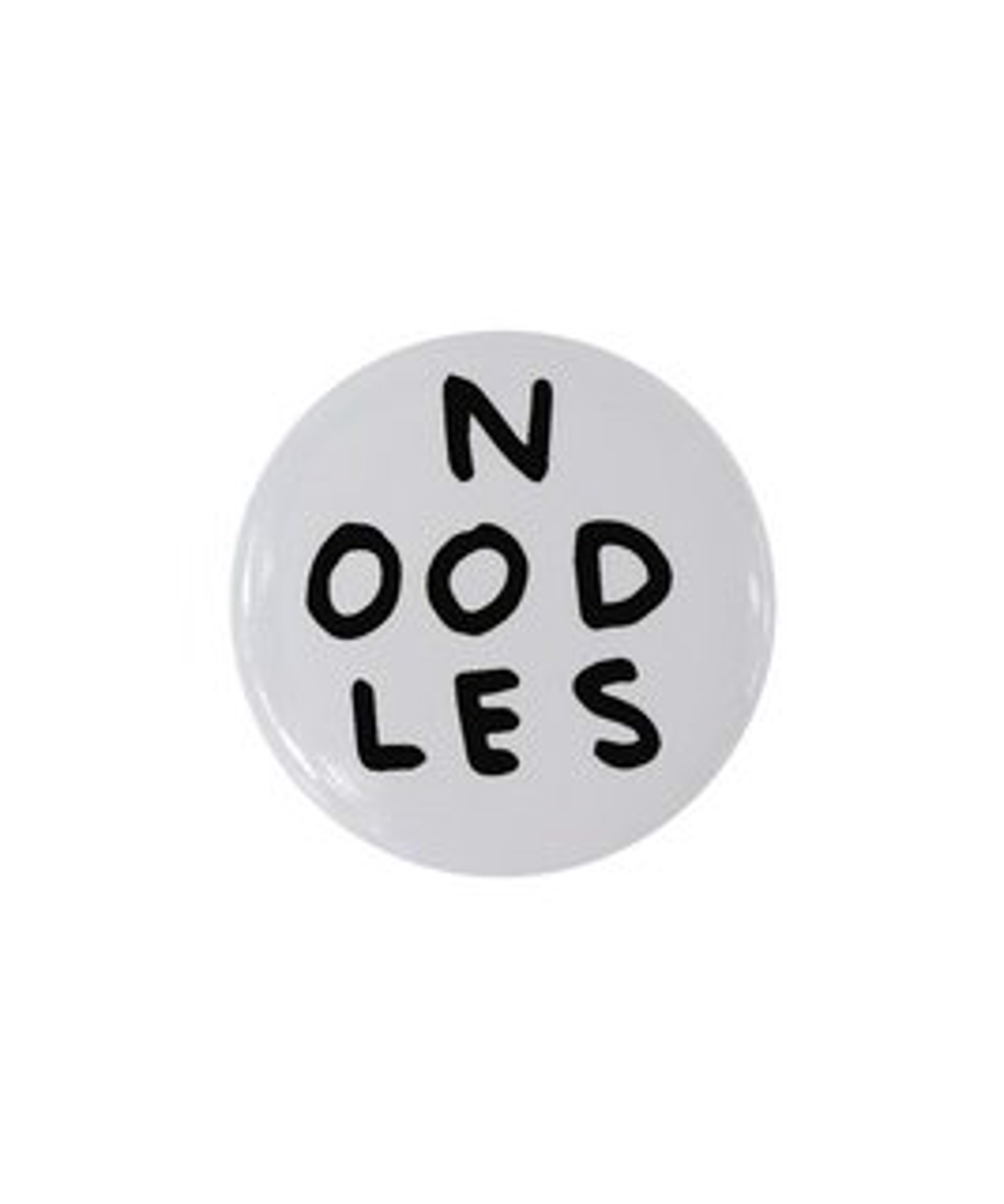 Noodles Pin Badge by David Shrigley