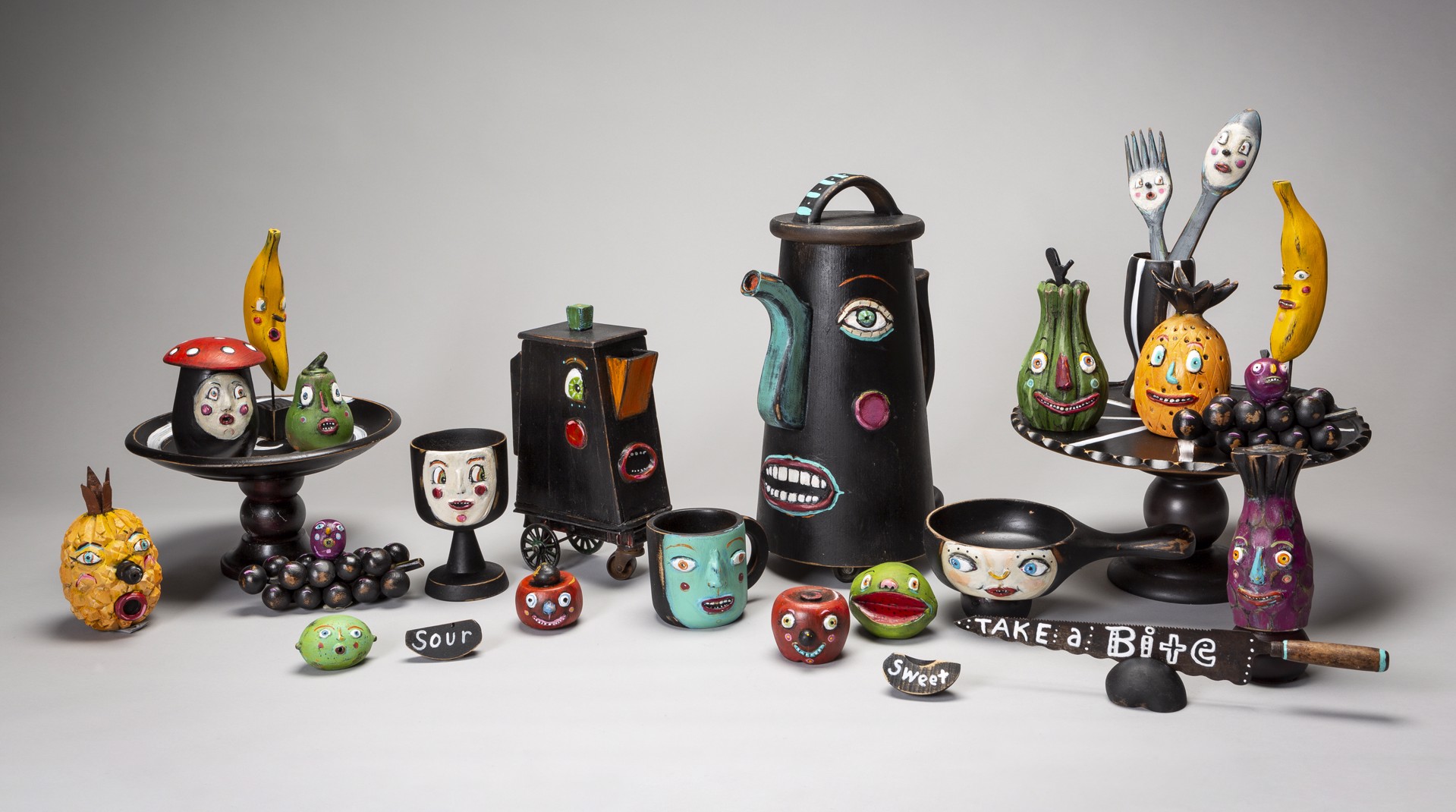 Tea Party Surprise: Anthropomorphic Tea Set by Stephanie Brockway