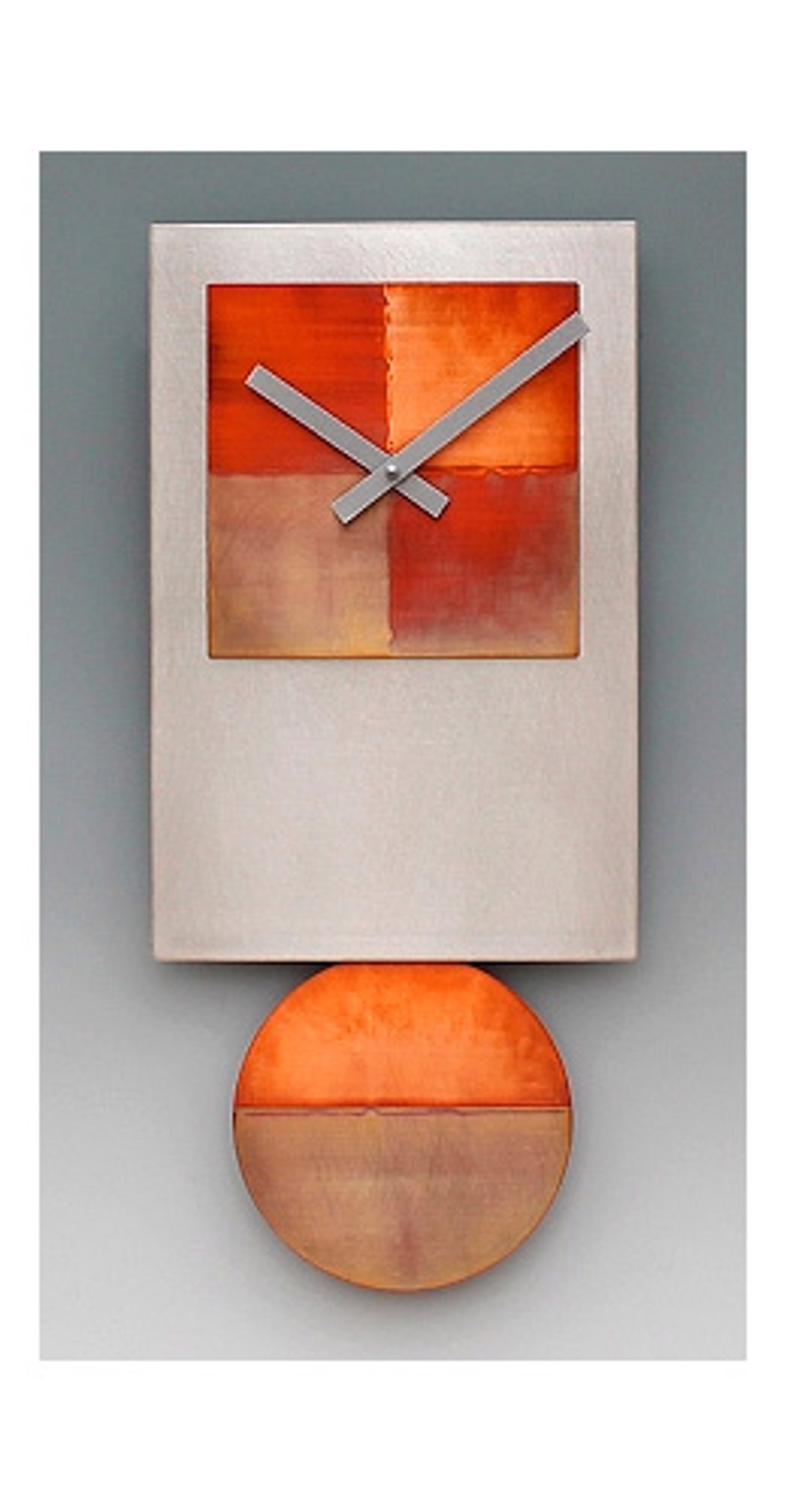 Steel Tie Pendulum Clock with Copper by Leonie Lacouette
