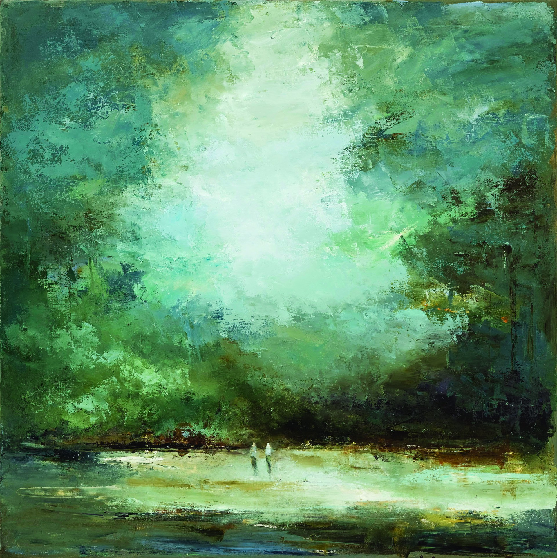I Sleep Until Dusk is Dipped in Green by France Jodoin