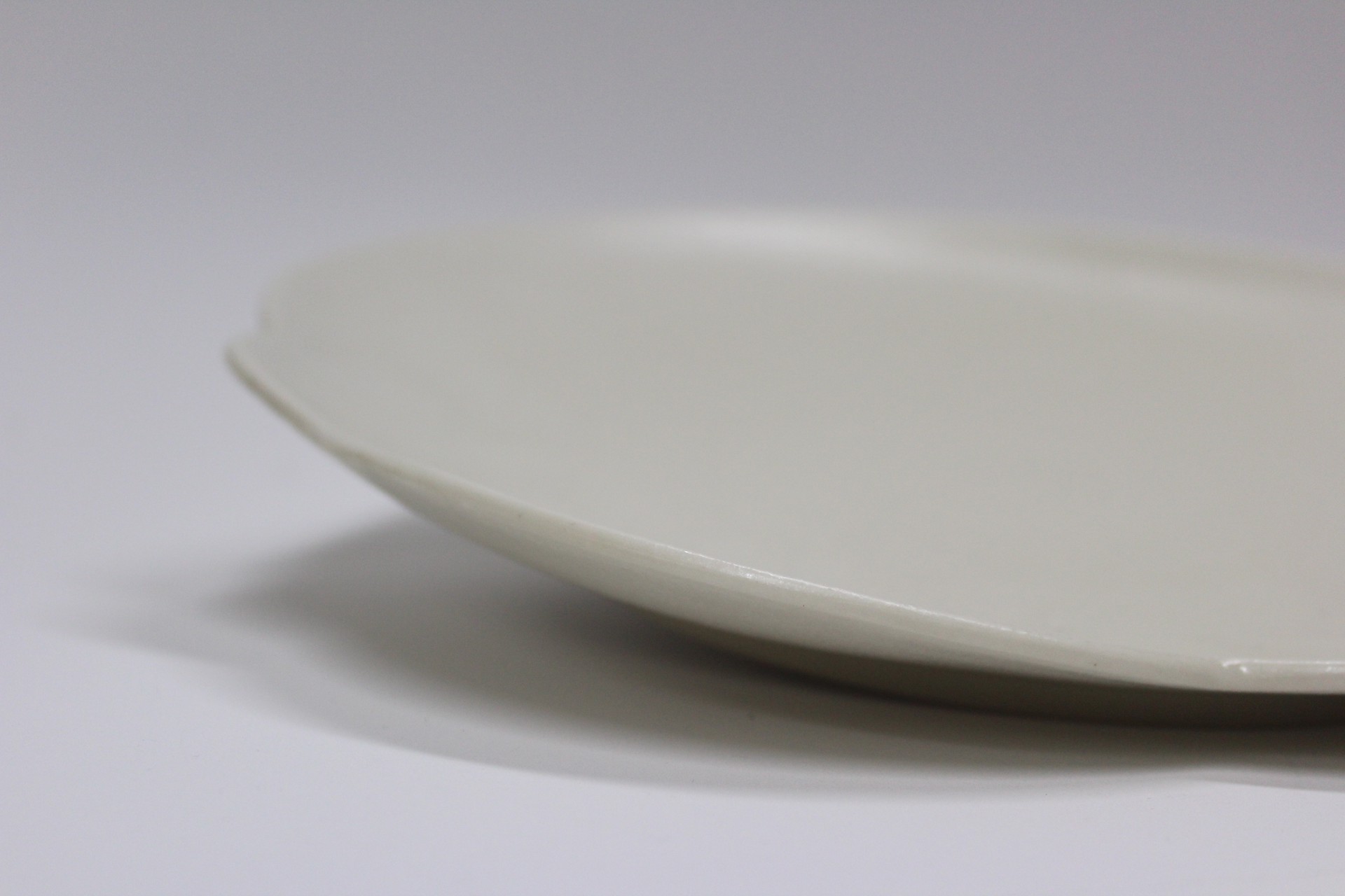 White Platter by Danielle Inabinet