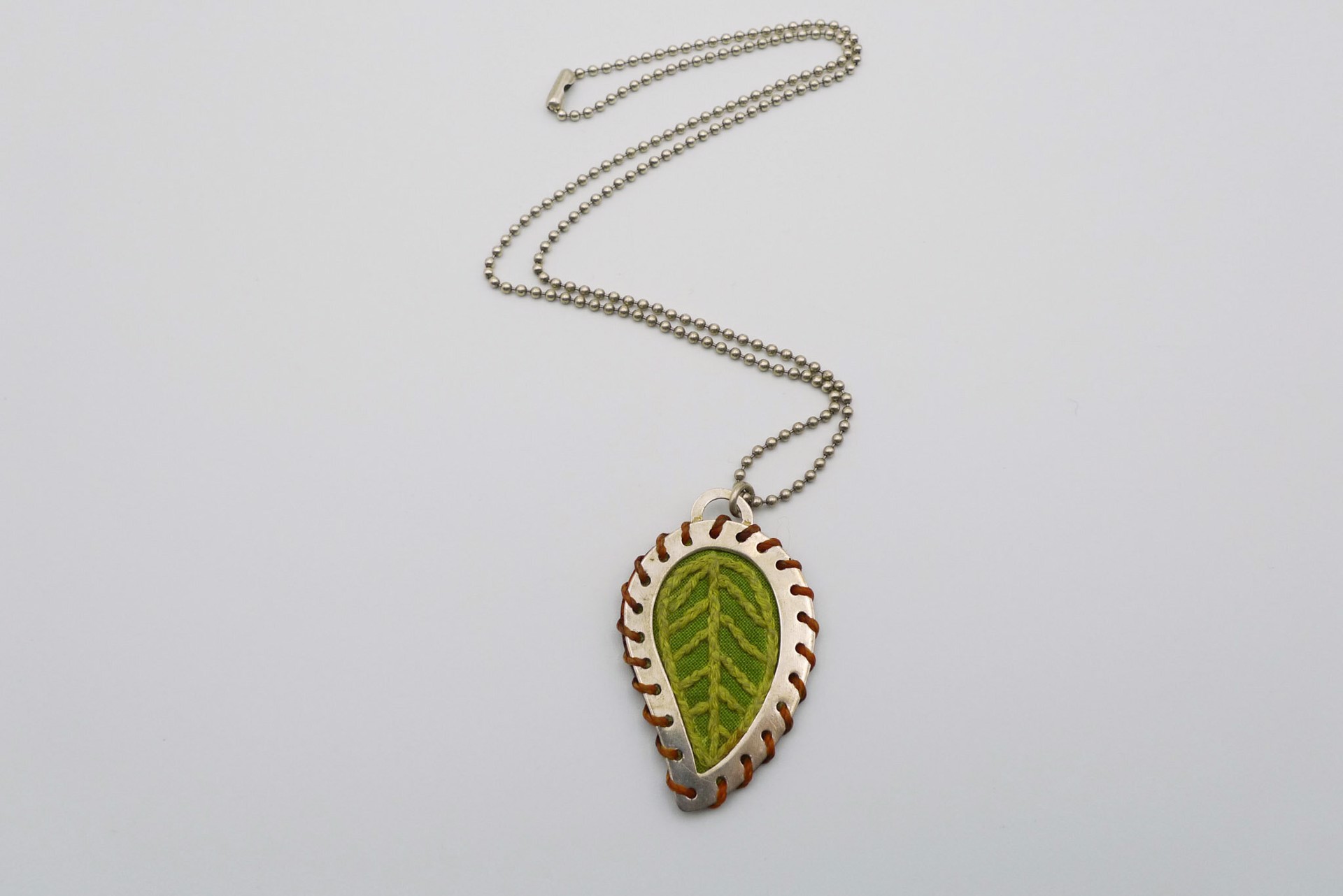 Reversible Leaf Necklace by Alison L. Bailey
