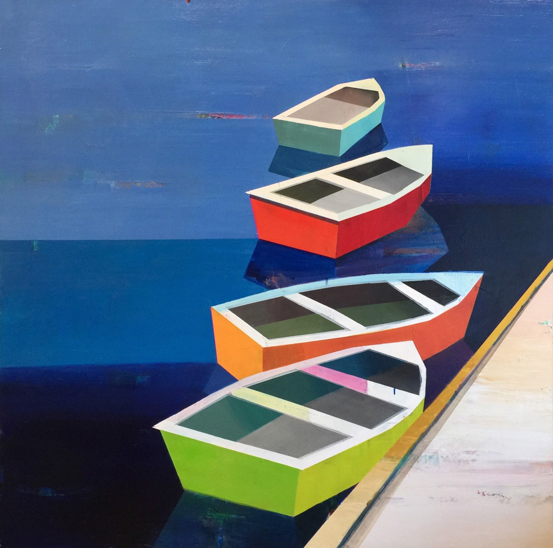 Colorful Boats in the Bay by Siddharth Parasnis
