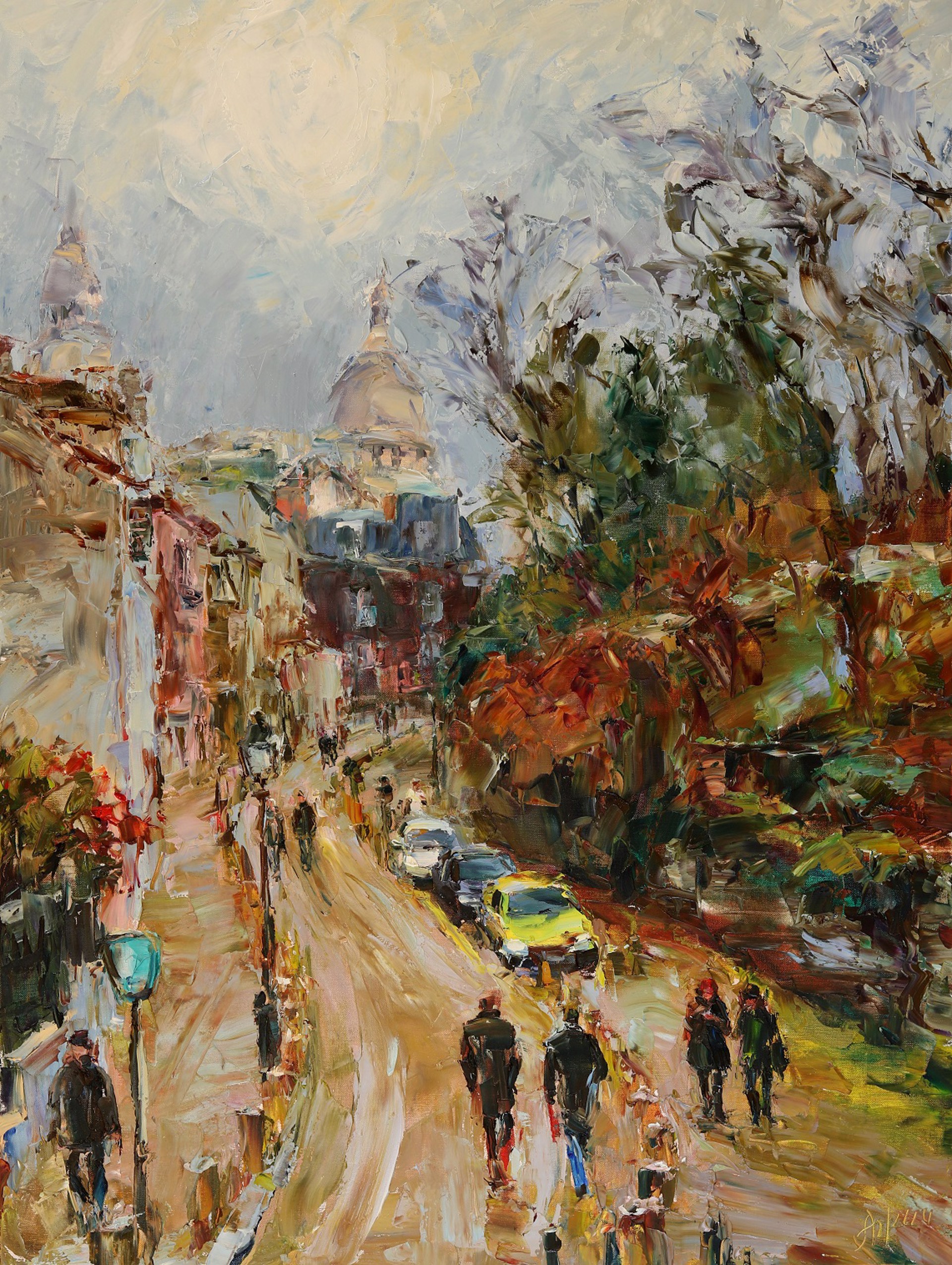 Montmartre inthe Fall by Lyudmila AGRICH