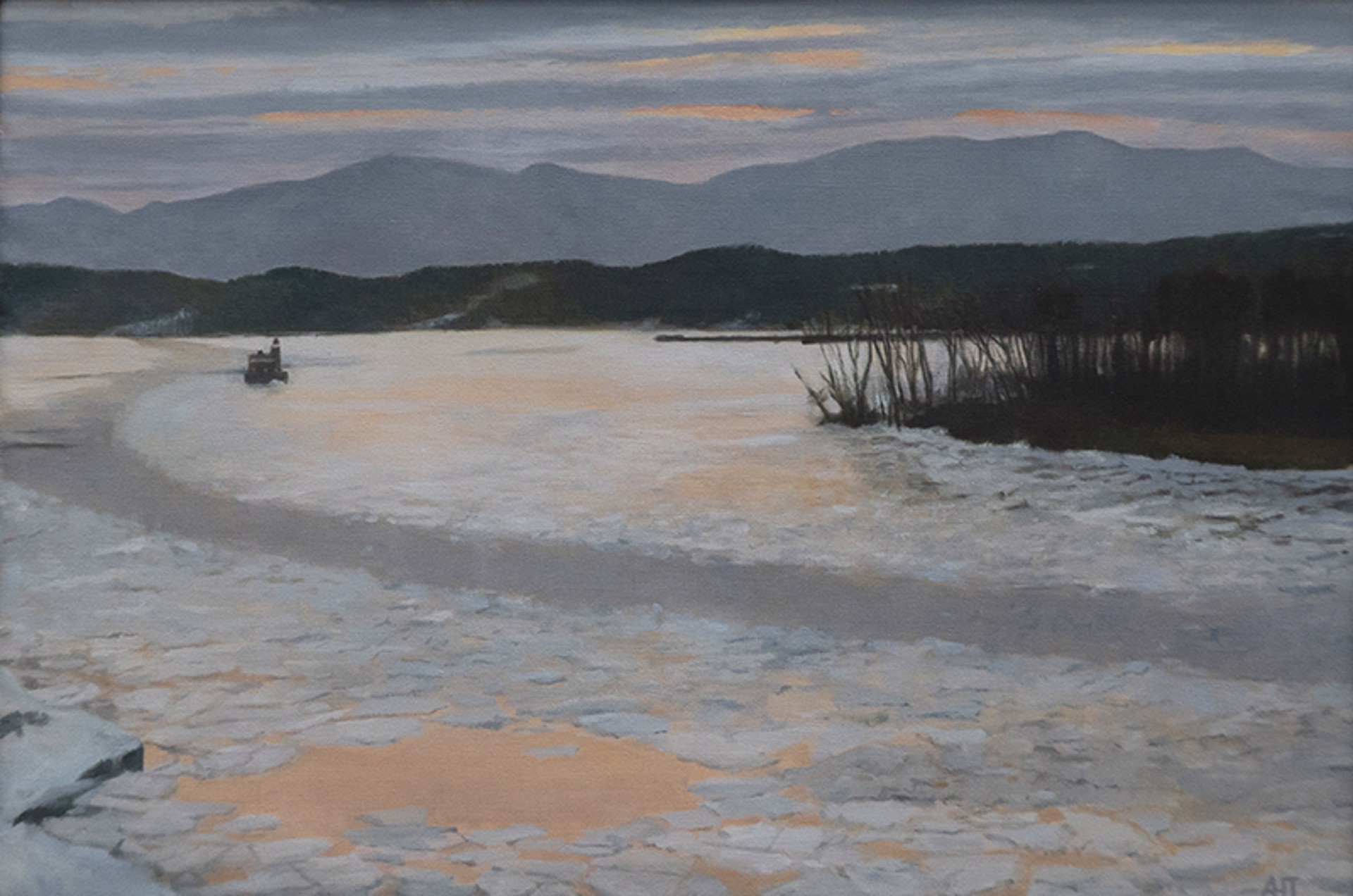 Ice at Sunset by Tony Thompson