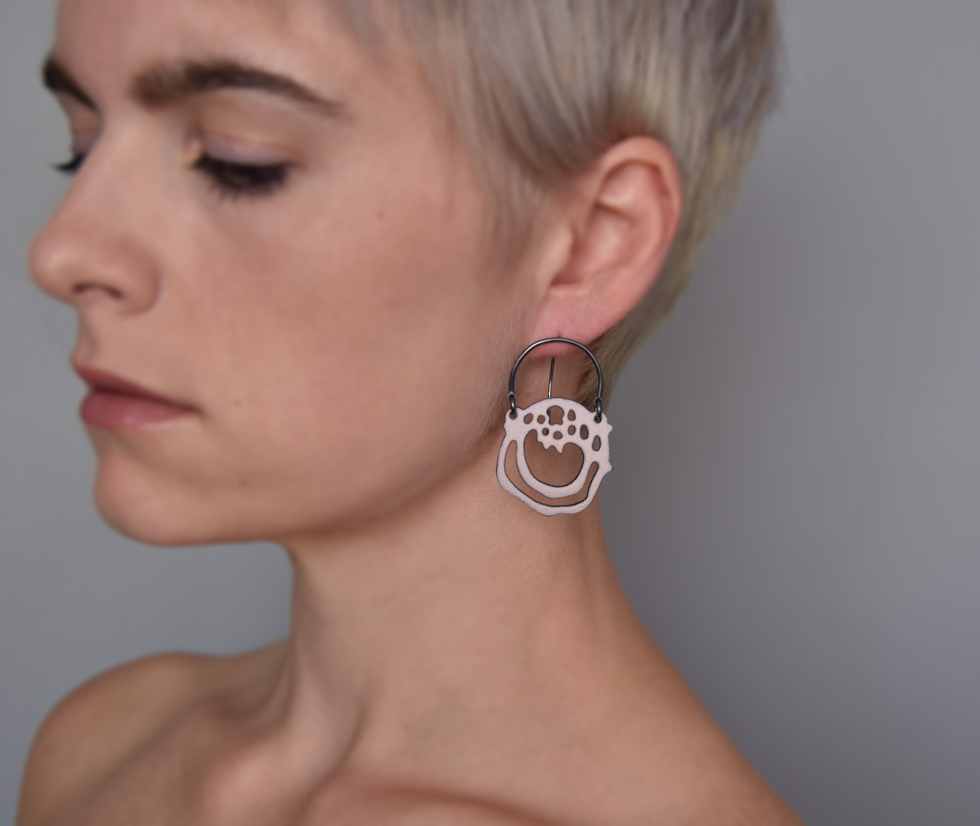 Round Cell Earrings by Joanna Nealey