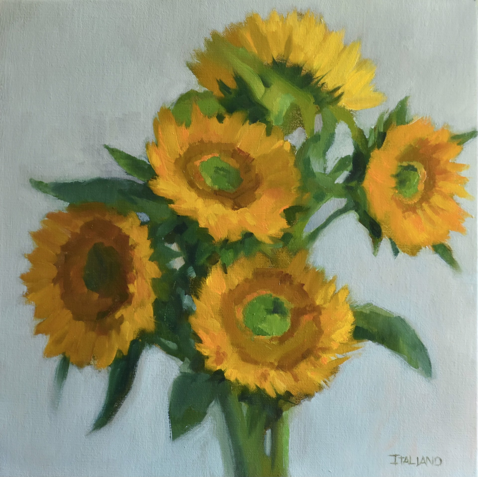 July Sunflowers by Natalie Italiano