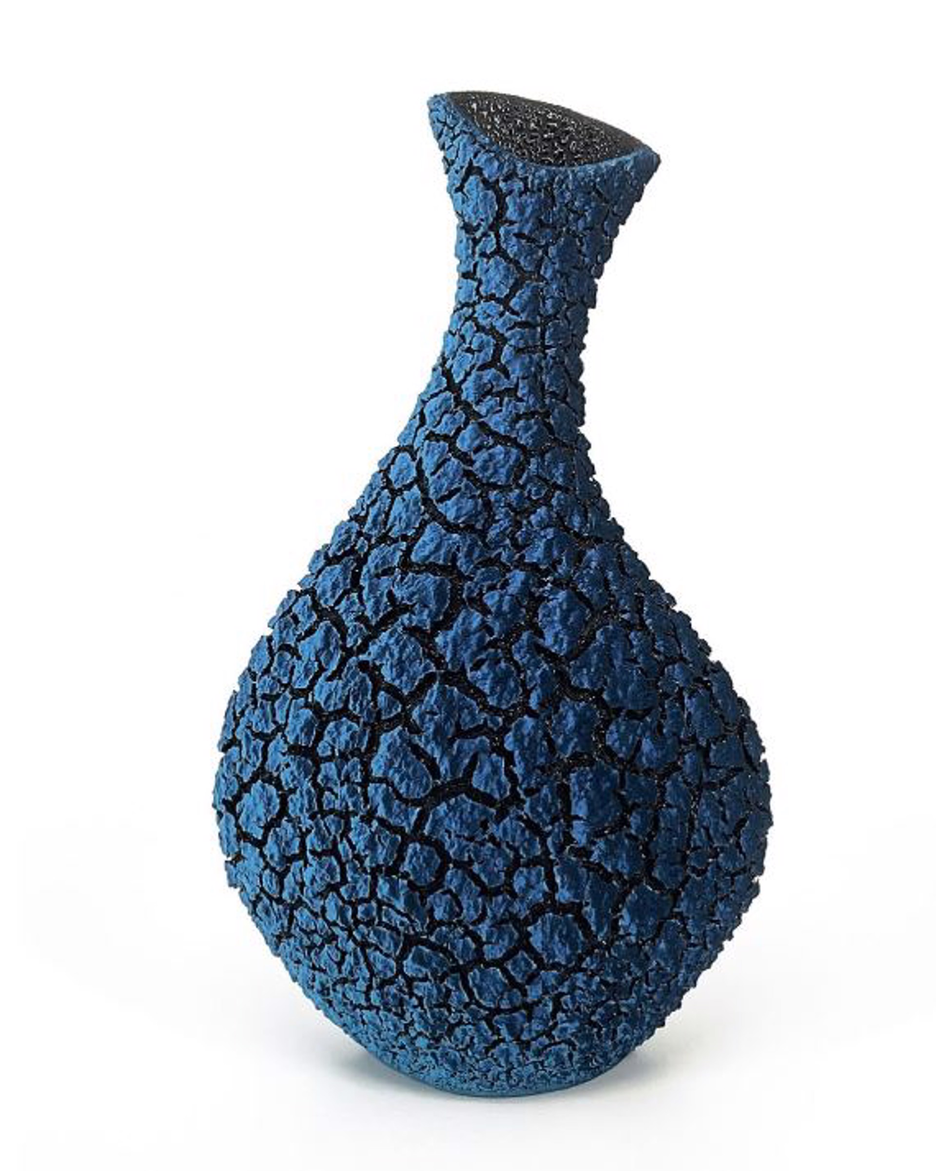 Raindrop Vase Turquoise | Sapphire Blue 124 by Randy O' Brien