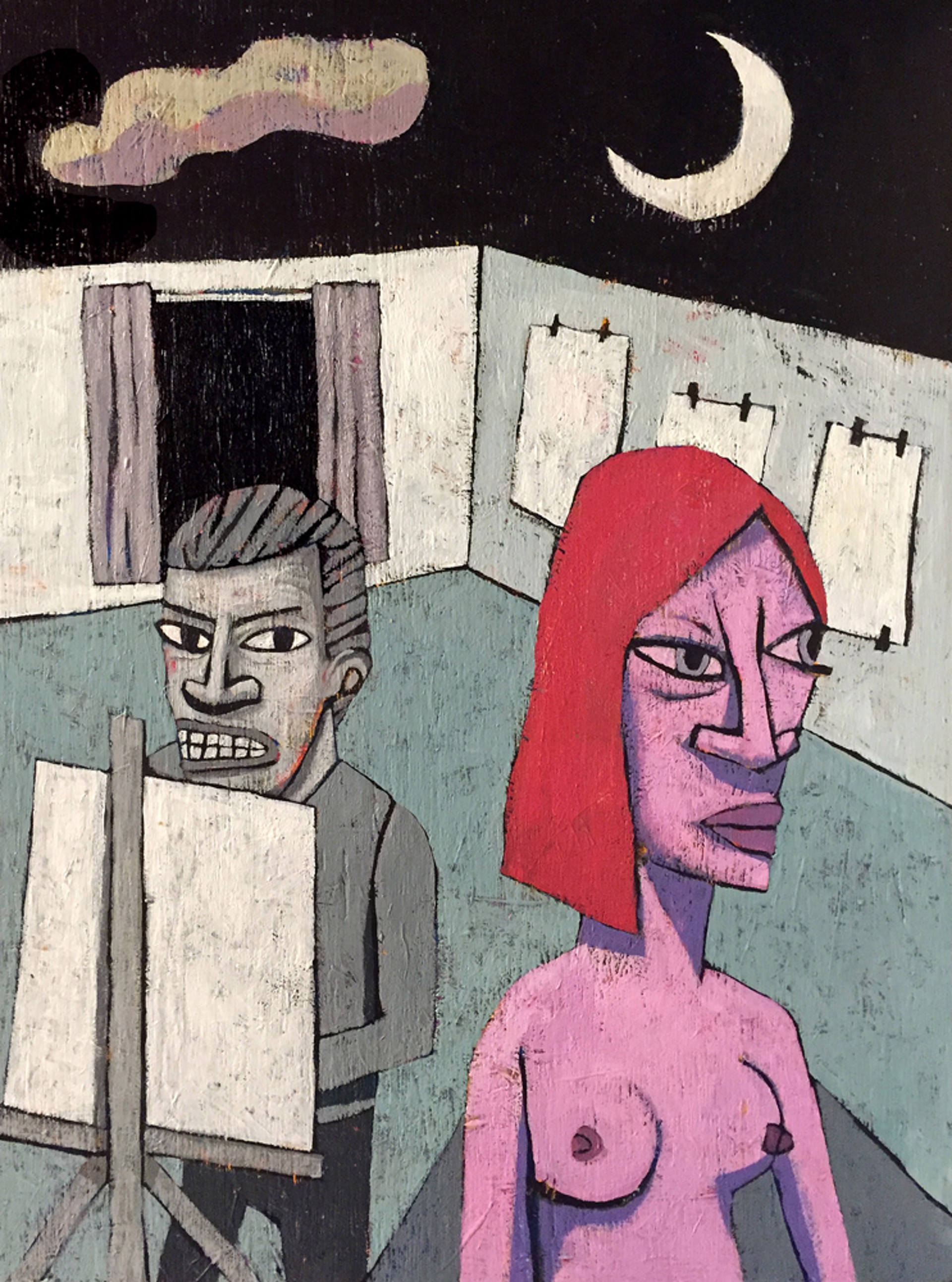 Artist Does Not Like Model by David Lambert
