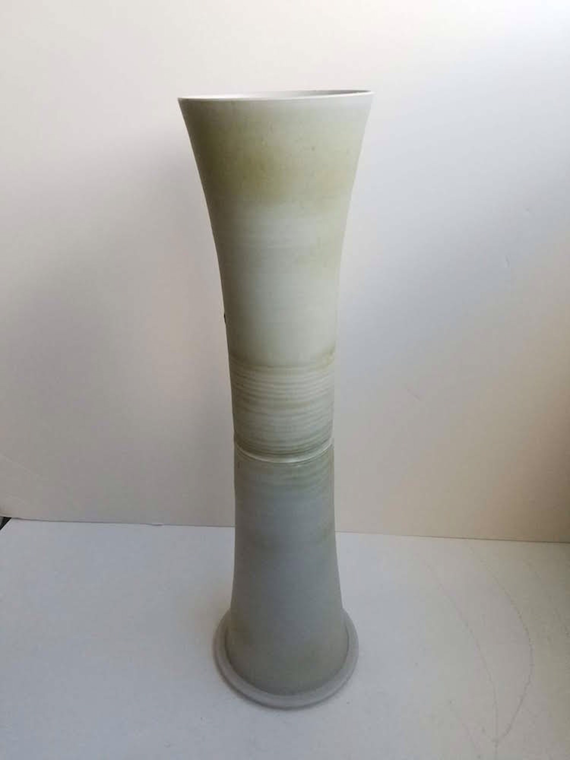 Tall Vase - White, Yellow by Kayo O'Young
