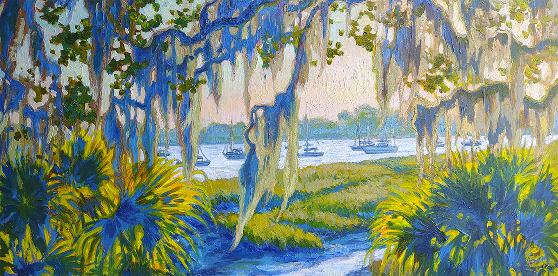 "Beaufort Mornings" original oil painting by Olessia Maximenko