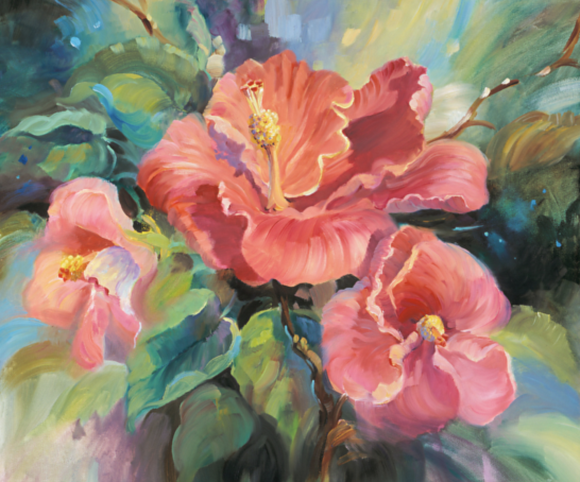 Red Hibiscus by Connie Hennings-Chilton