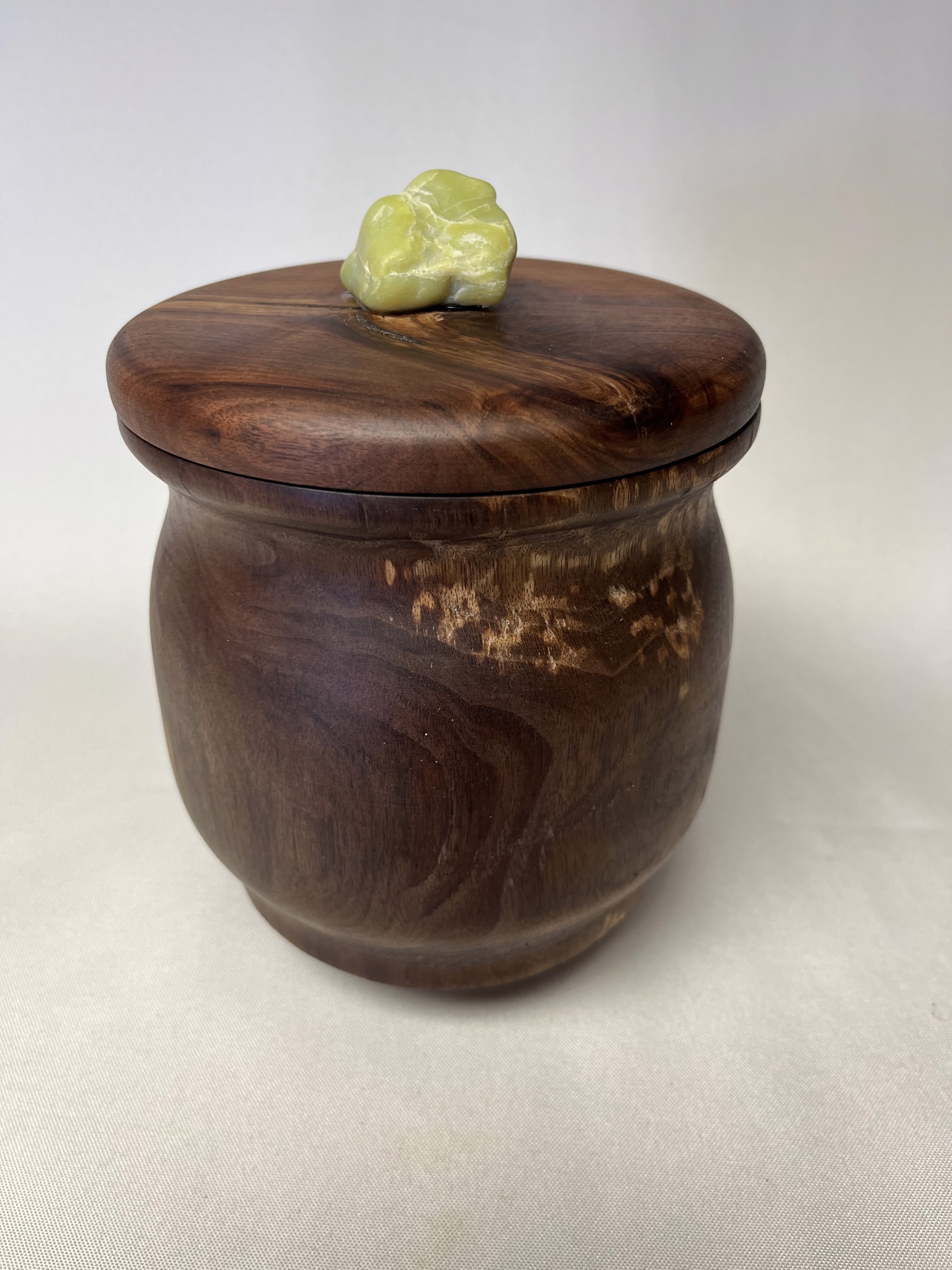 Turned Wood Jar W/Lid #22-21 by Rick Squires