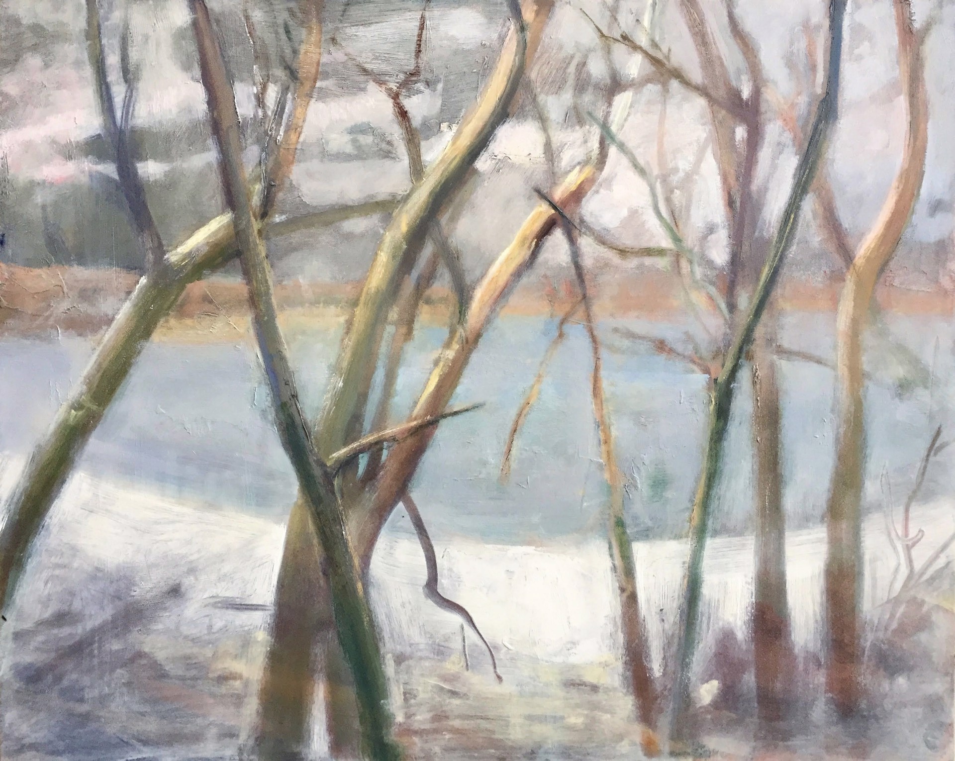 Ponds Edge (Winter) by Donald Beal
