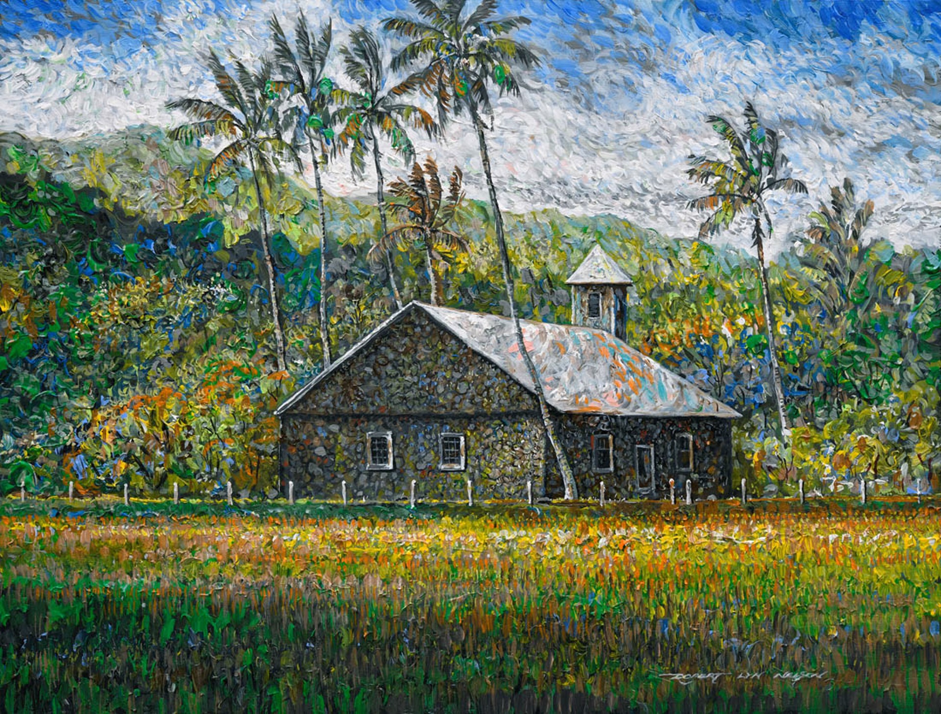 Keanae Congregational Church by Robert Lyn Nelson
