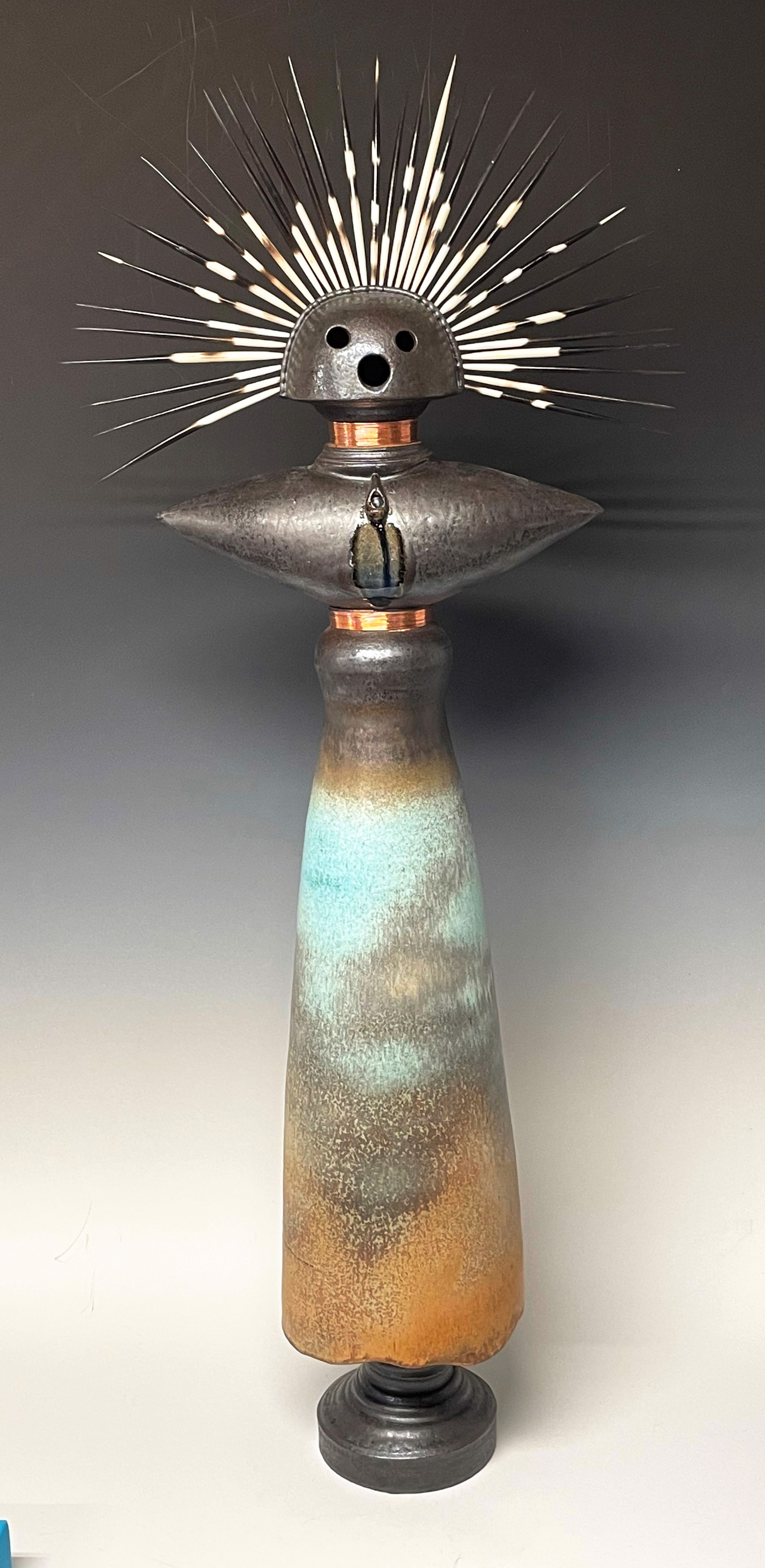 Kachina with Quills & Copper by Heath Krieger