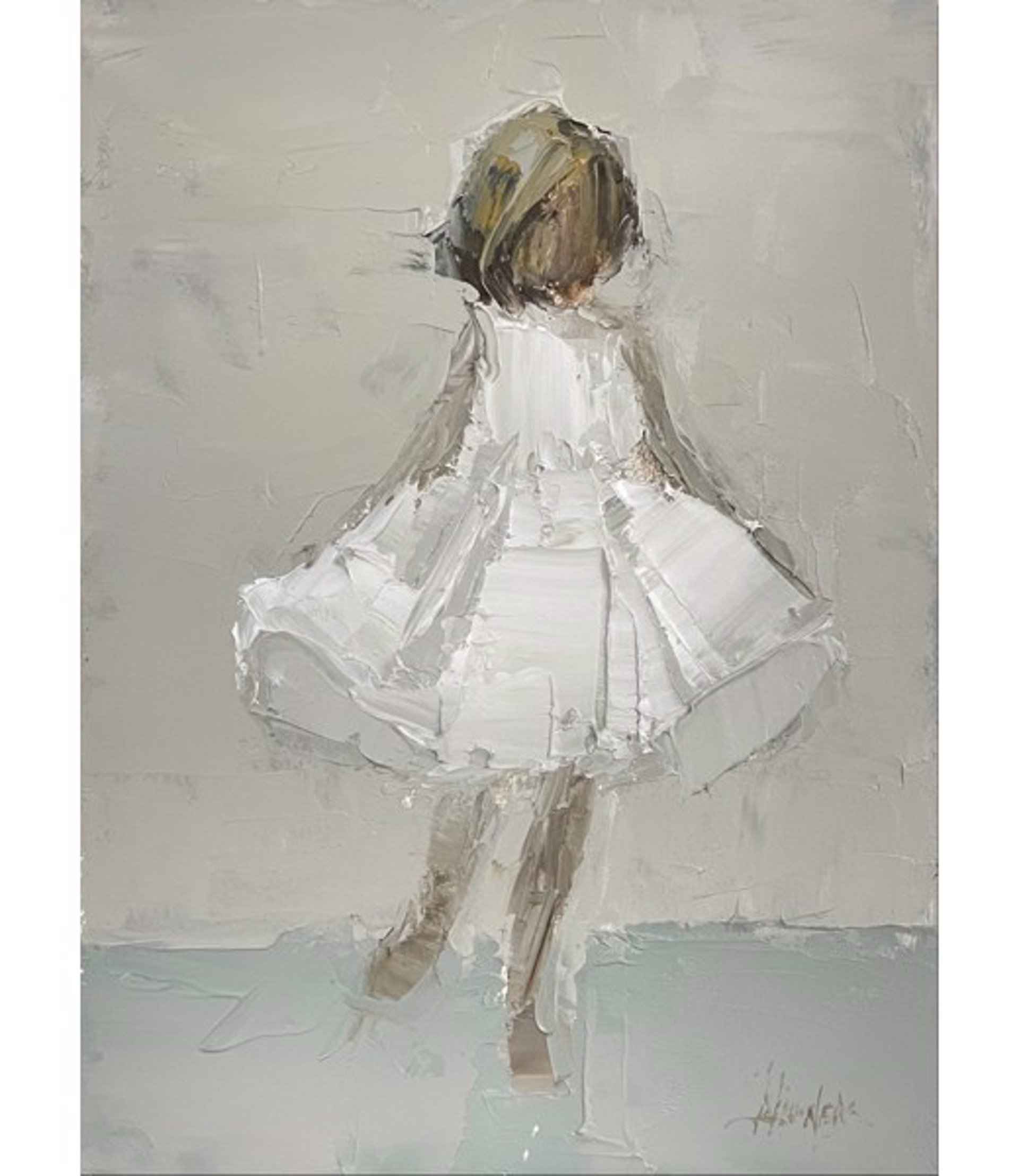 Neutral Study, Young Girl by Barbara Flowers