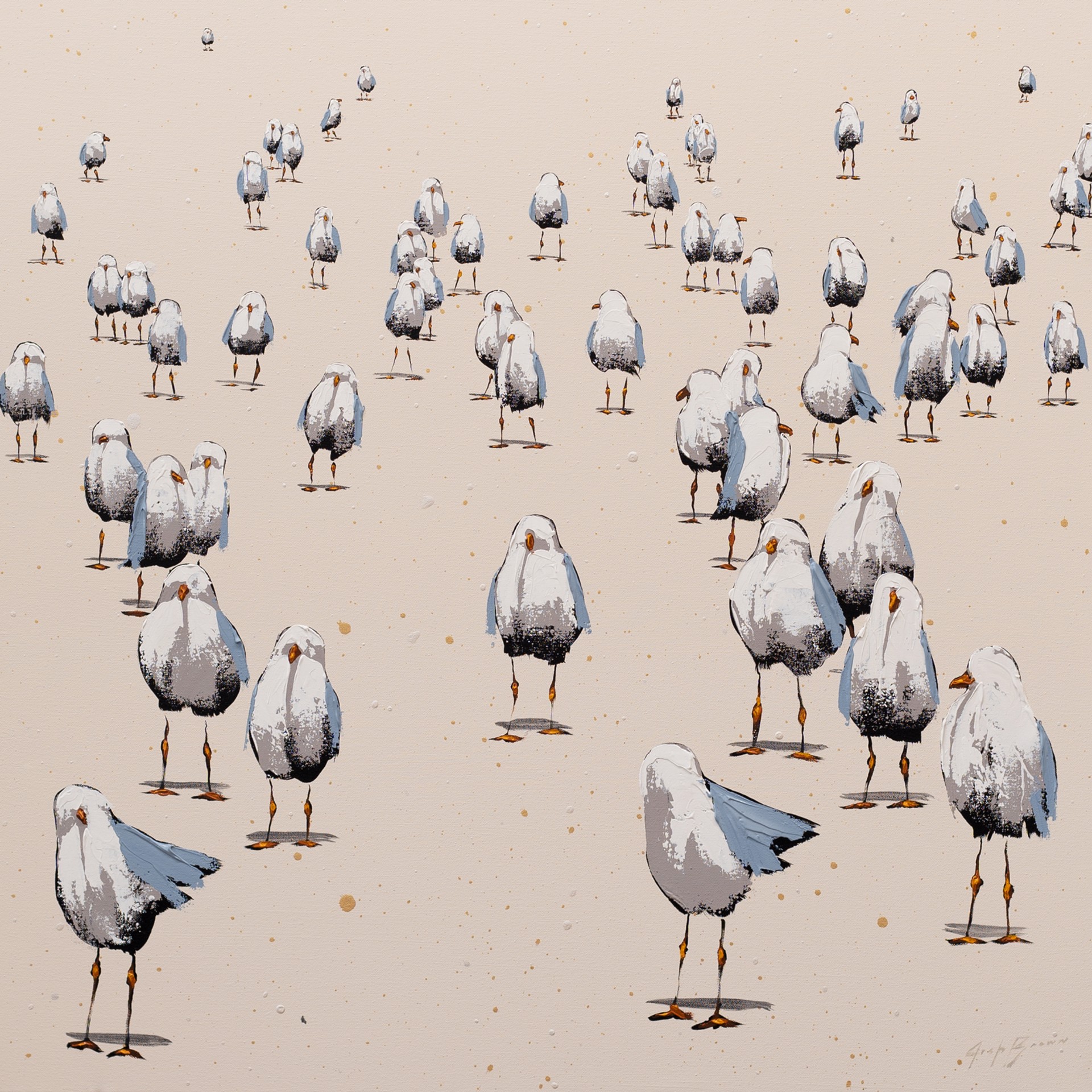 SOLD - Gulls by Josh Brown