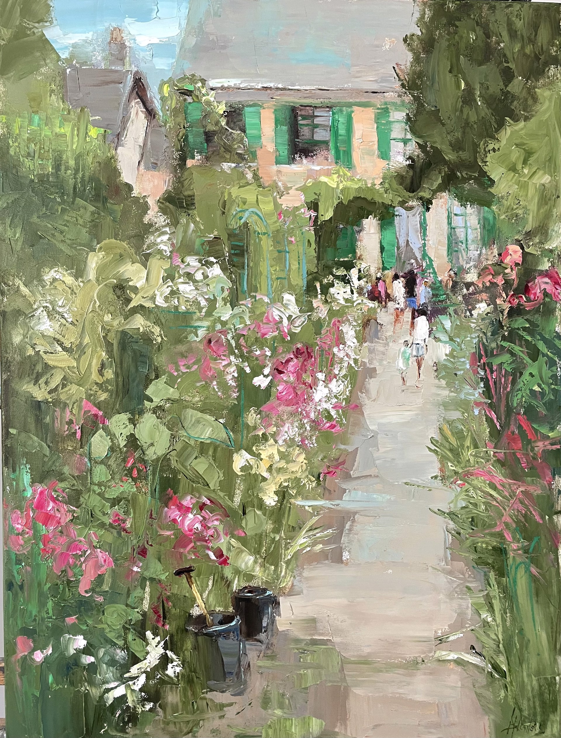Monet's Garden in August by Barbara Flowers