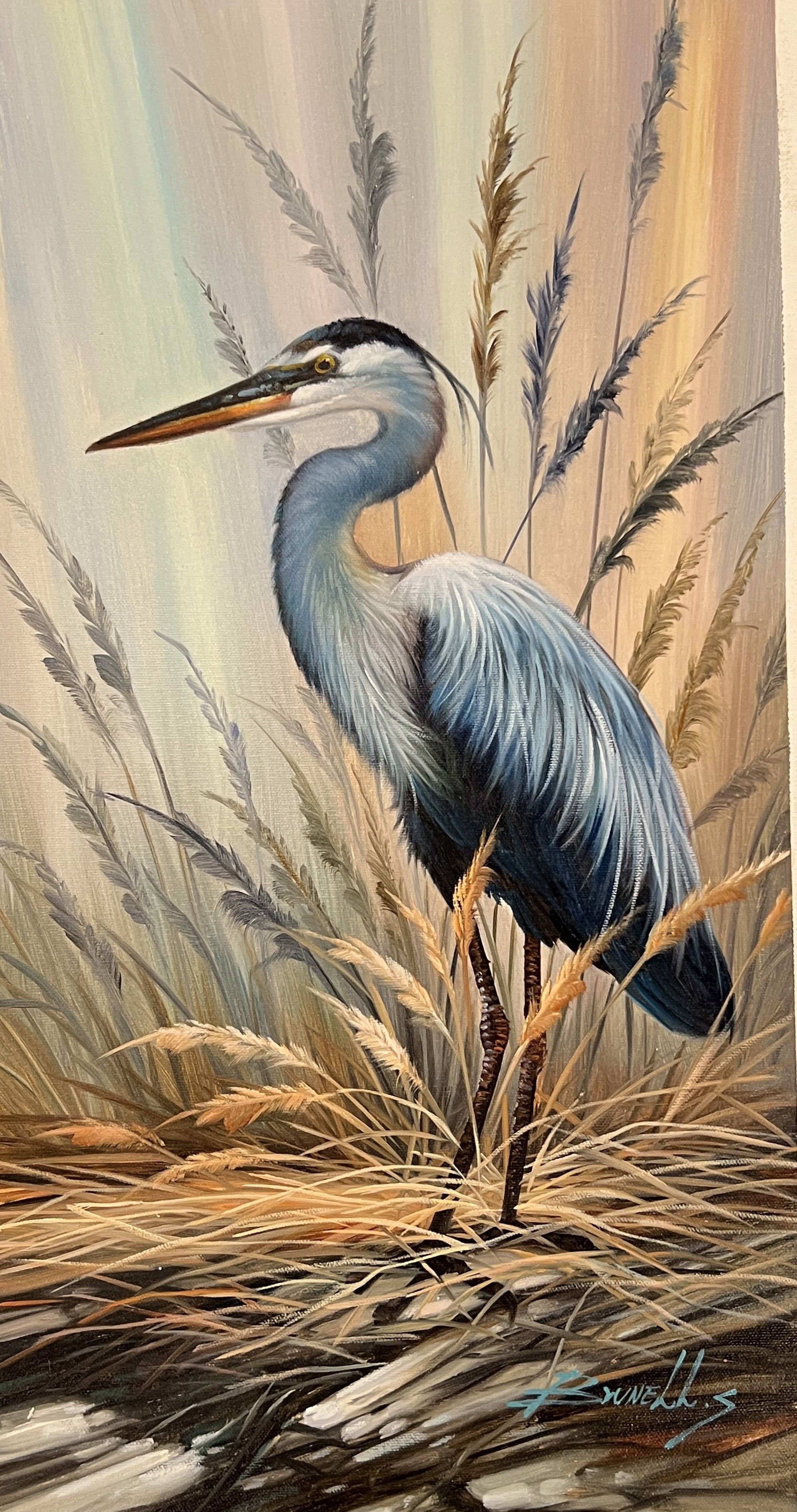 HERON IN COLOR II by BRUNELLY
