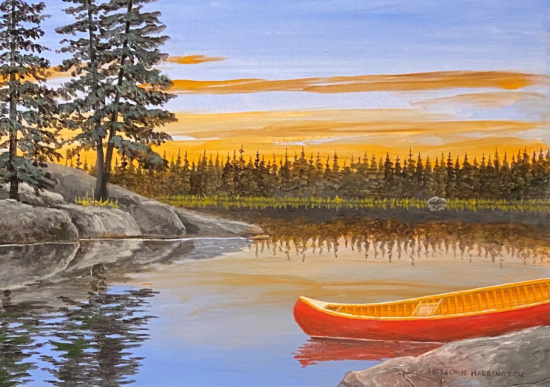 Canoe Lake by John Harrington