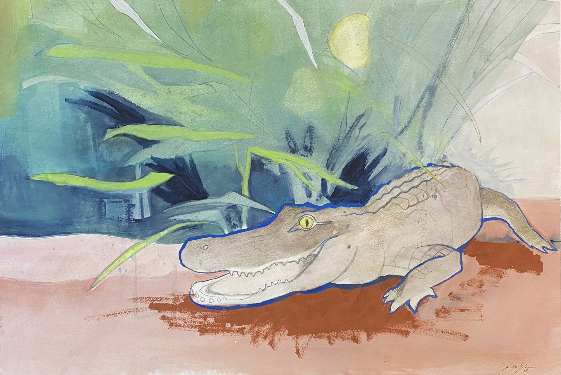 Alligator Study by Ember Soberman