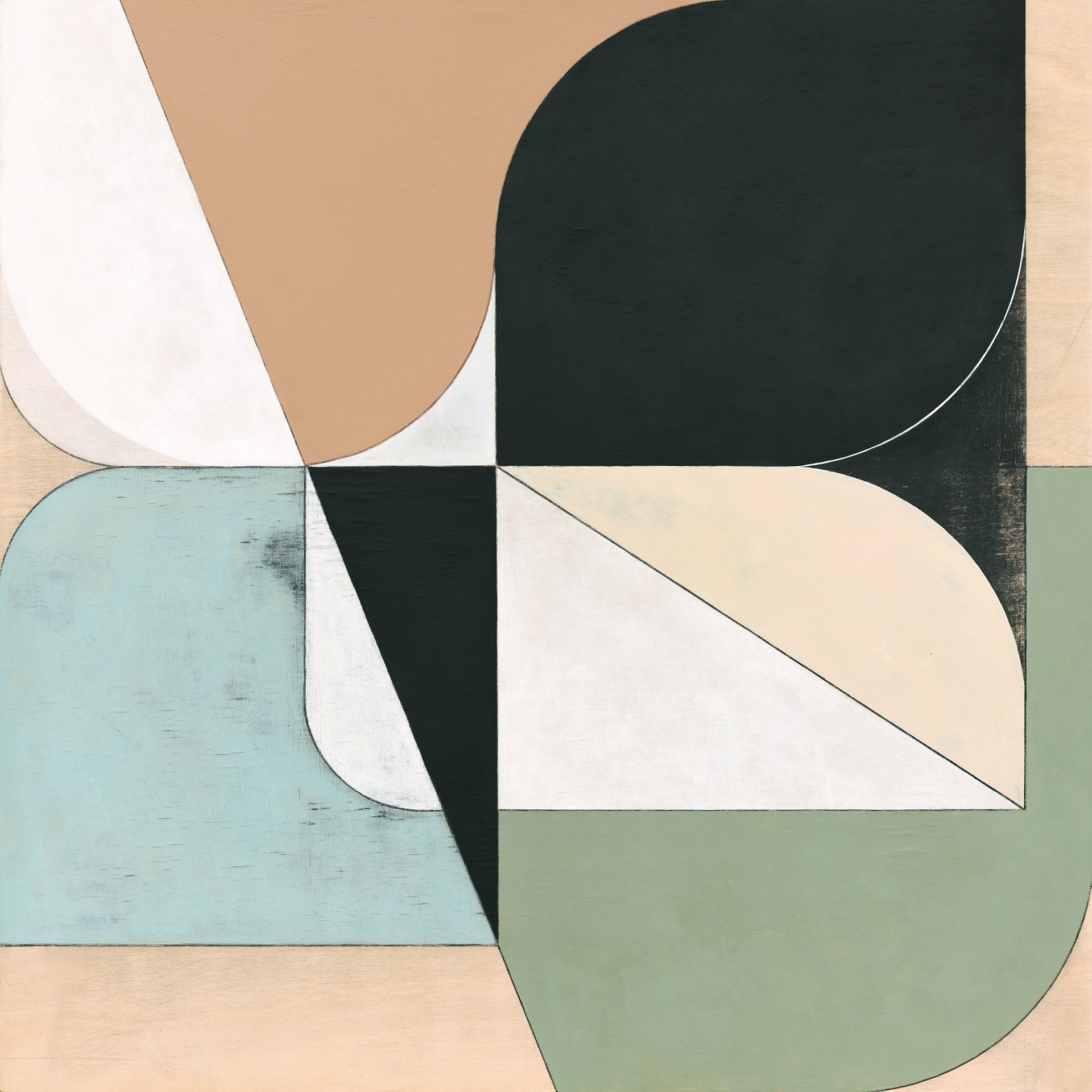 Composition on Wood No. 1 by Vera Pawelzik