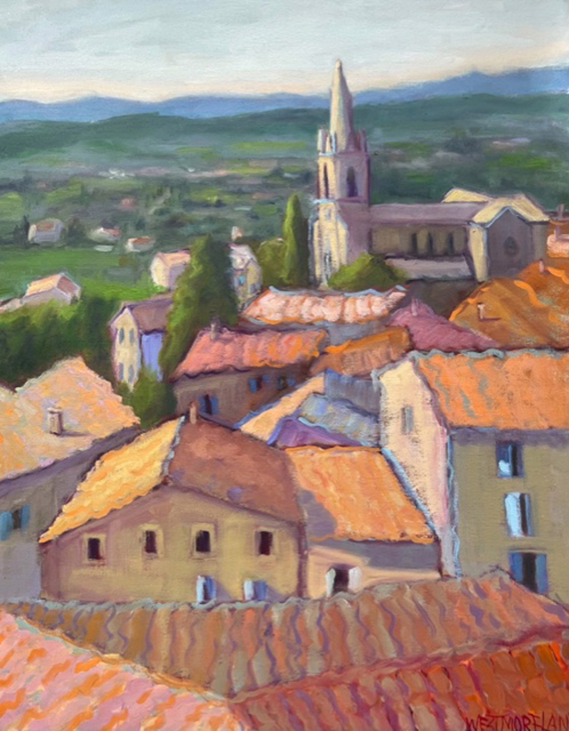 Sunlit Rooftops by Susan Westmoreland