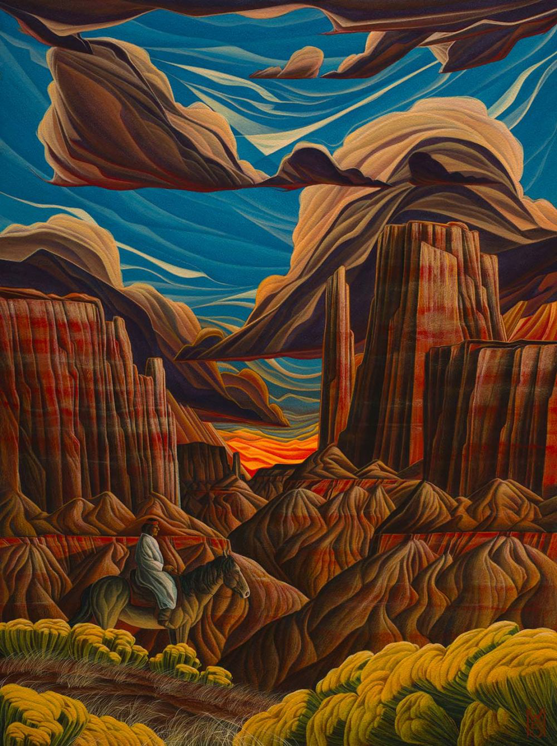 Giclee - Arizona Monument  by William Haskell