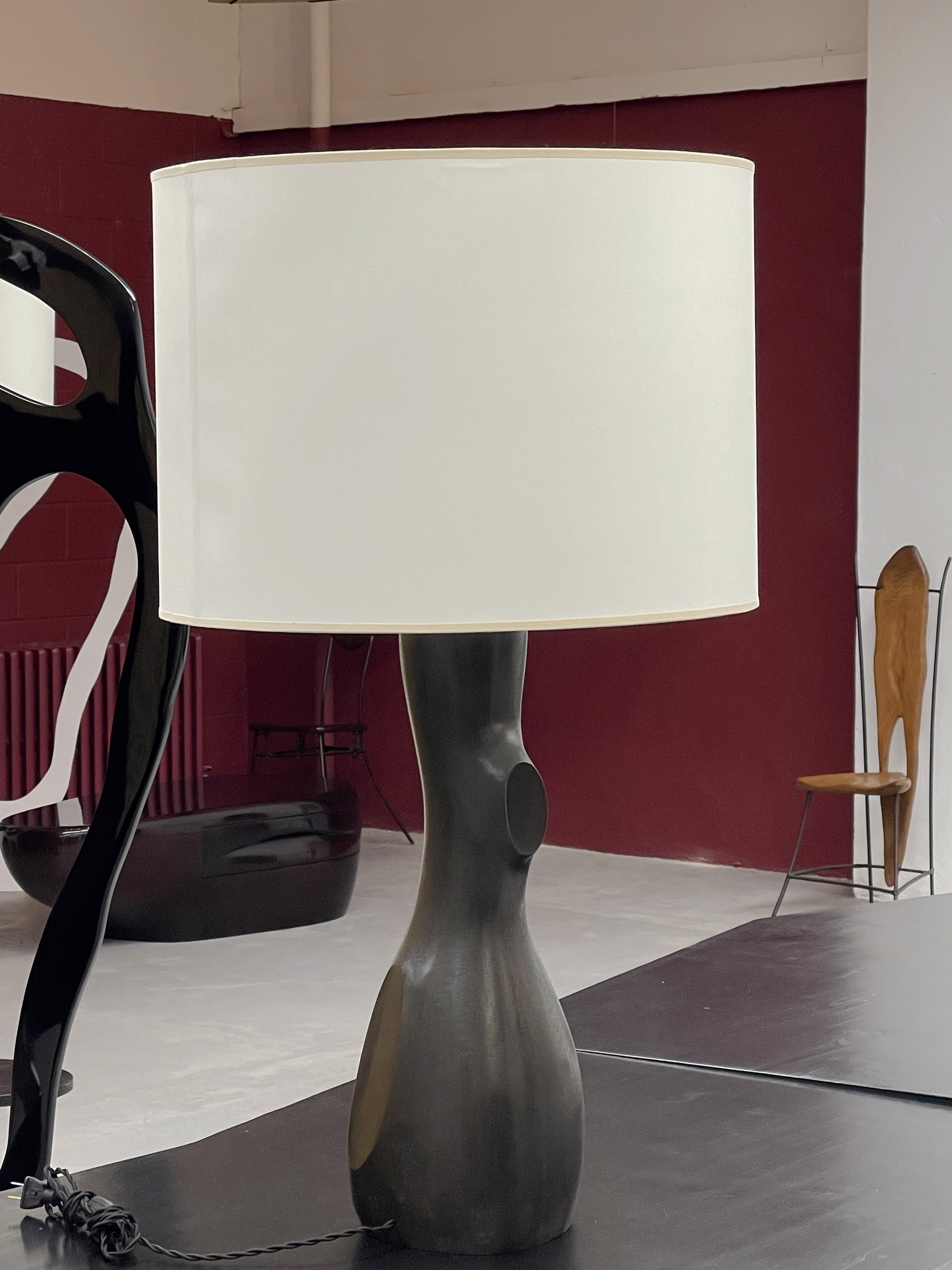 Large scale table lamps in bronze