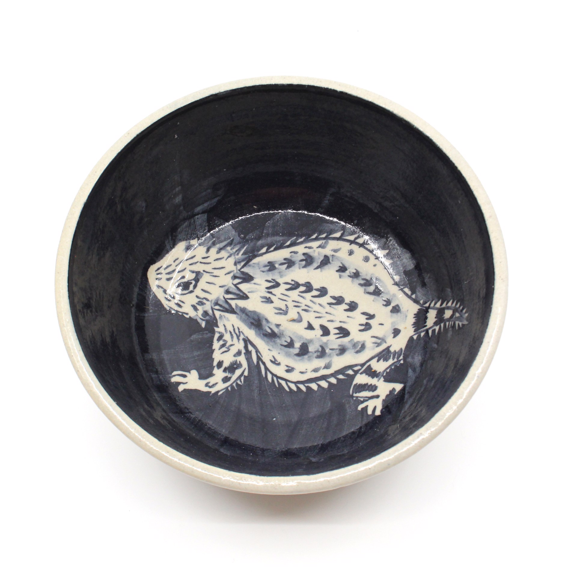 Horned Toad Bowl by Kat Kinnick