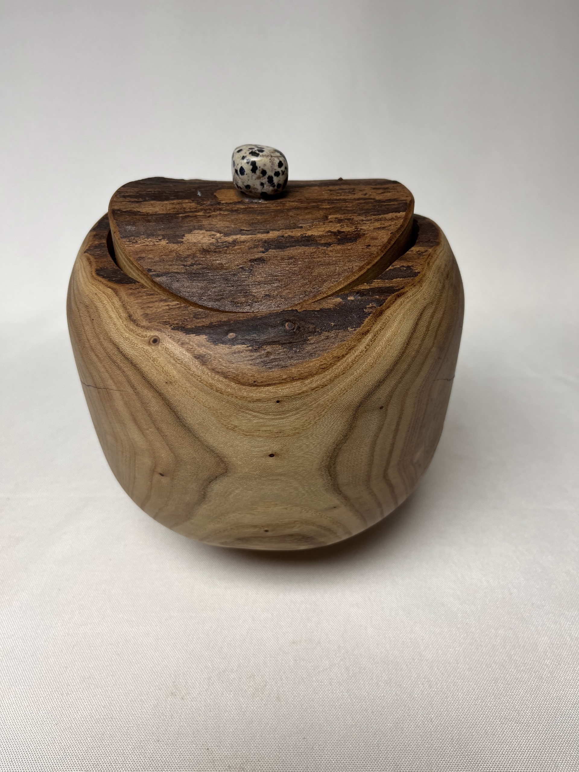 Turned Wood Jar W/Lid #22-38 by Rick Squires