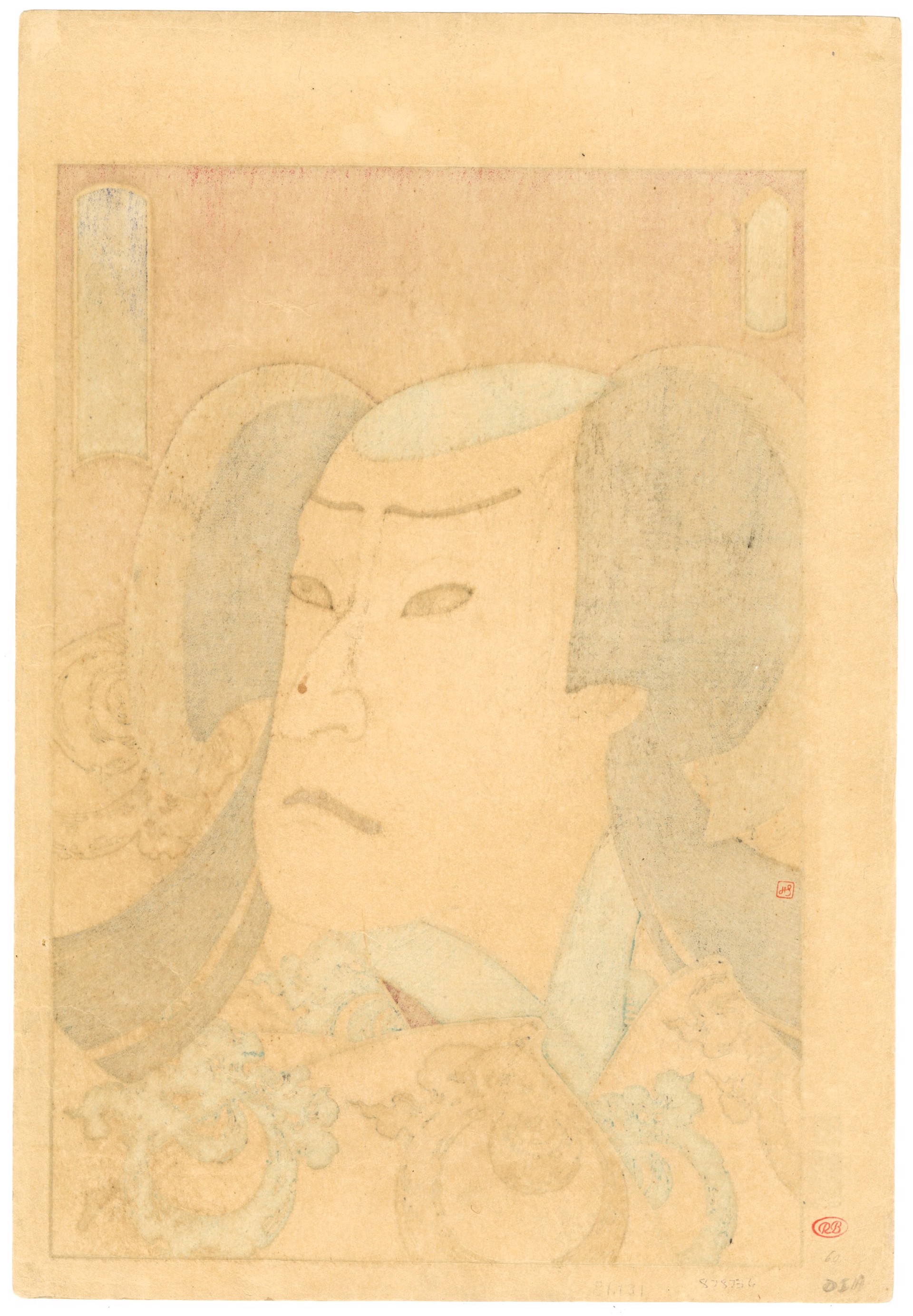 Arashi Rikaku II as Genkuro the Fox by Kunisada