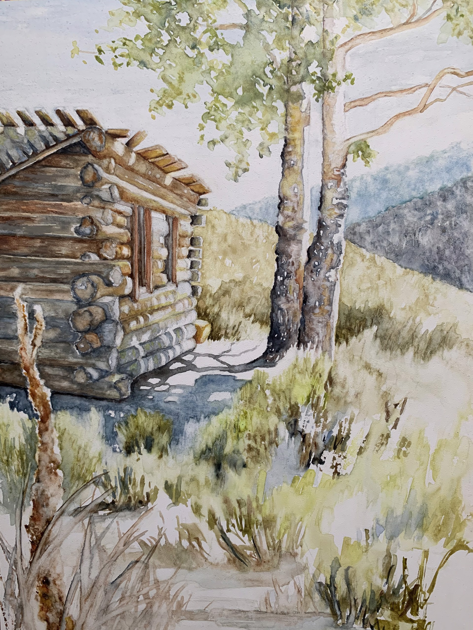 Old Miner's Cabin by Jill Webber