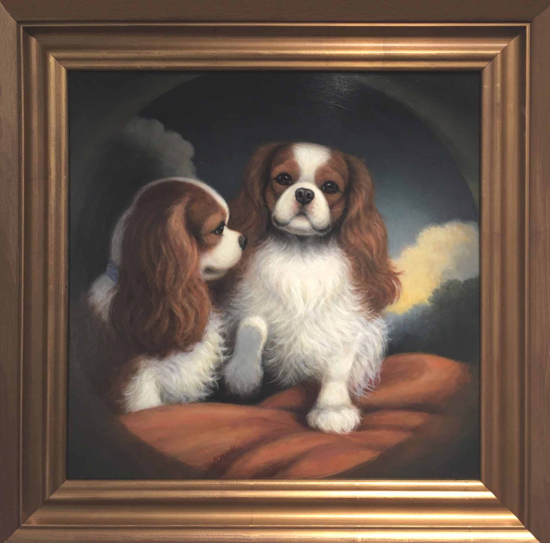 Cavaliers on a Red Blanket by Christine Merrill