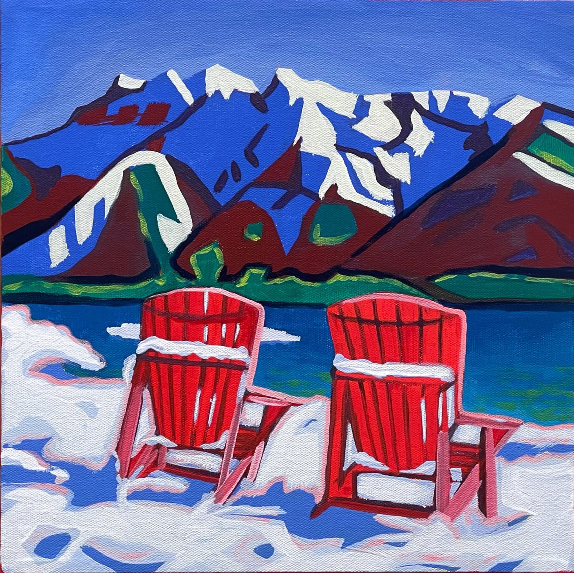 Those Red Chairs by BRANDY SATURLEY