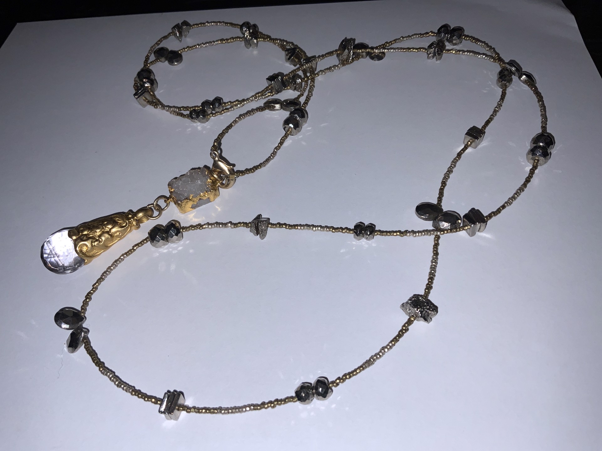 48’ Lariat Pyrite Extra Long by Bittersweet Designs