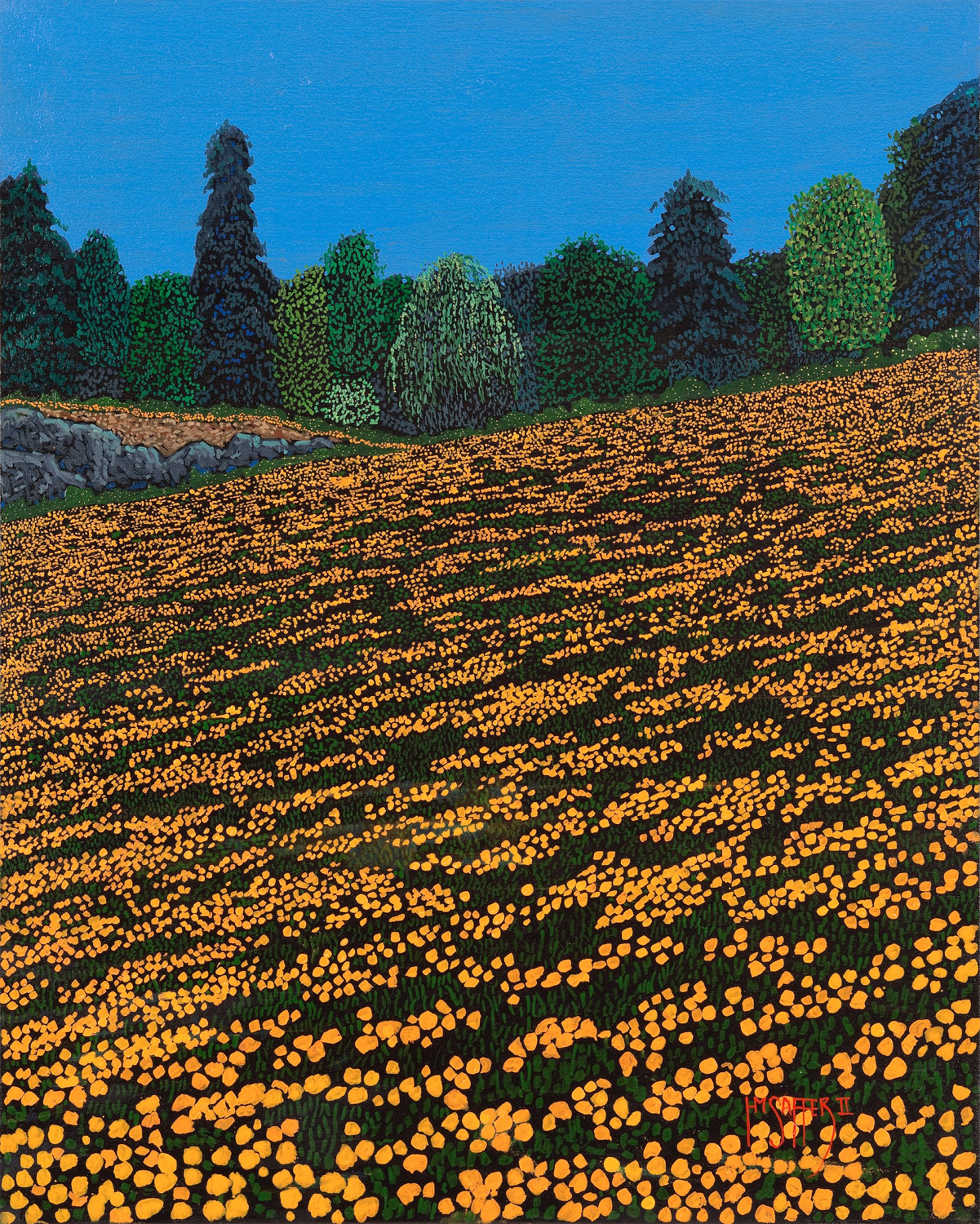 Orange Poppies II by H.M. Saffer II