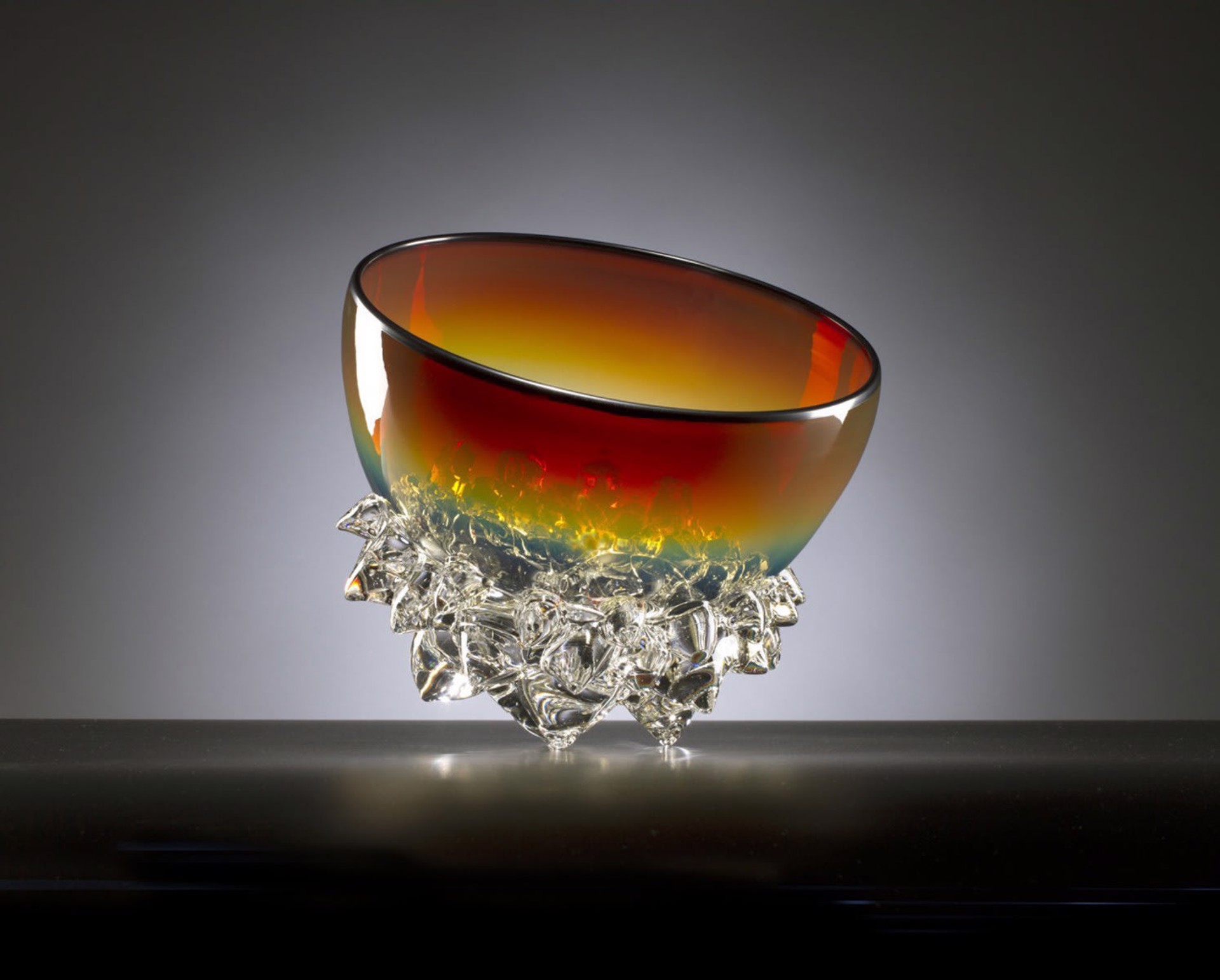Tilted Thorn Vessel Iris Gold by Andrew Madvin