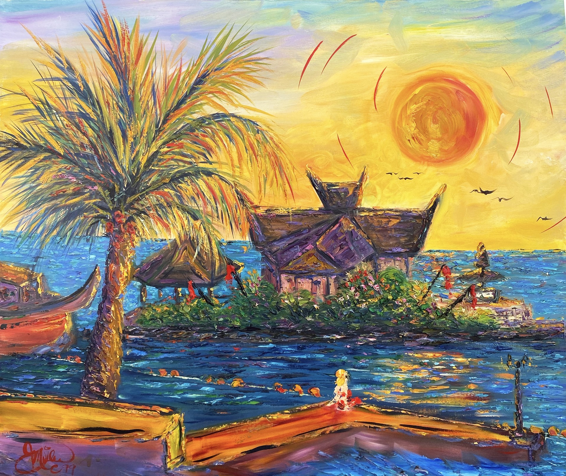 Royal Caribbean Sunset by JD Miller
