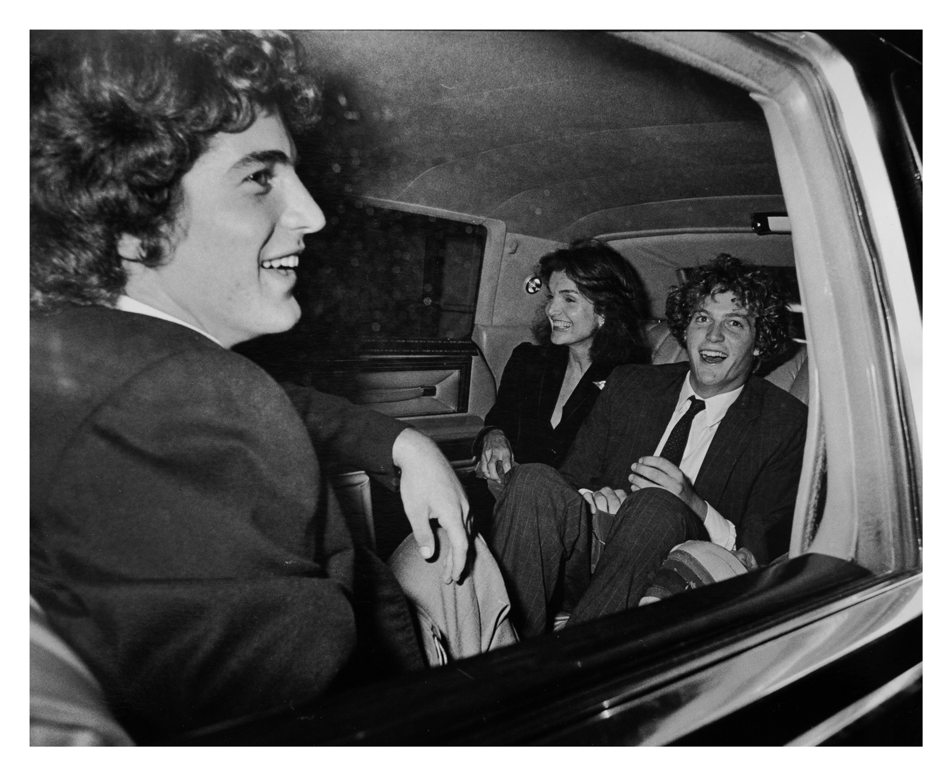 John F. Kennedy, Jr., Jackie Kennedy Onassis, and Ted Kennedy, Jr. by Ron Galella