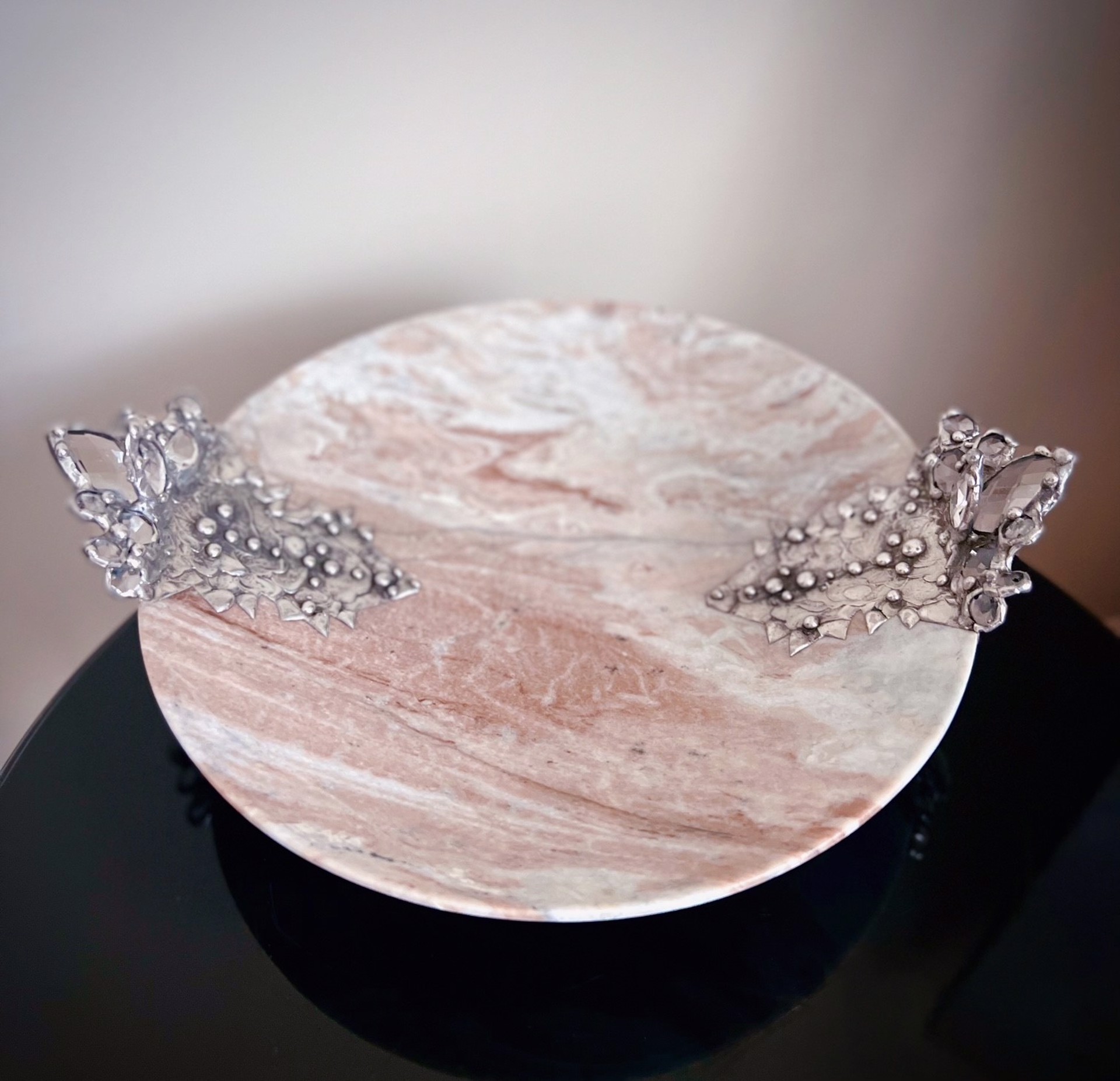 Rose Marble Bowl by Trinka 5 Designs
