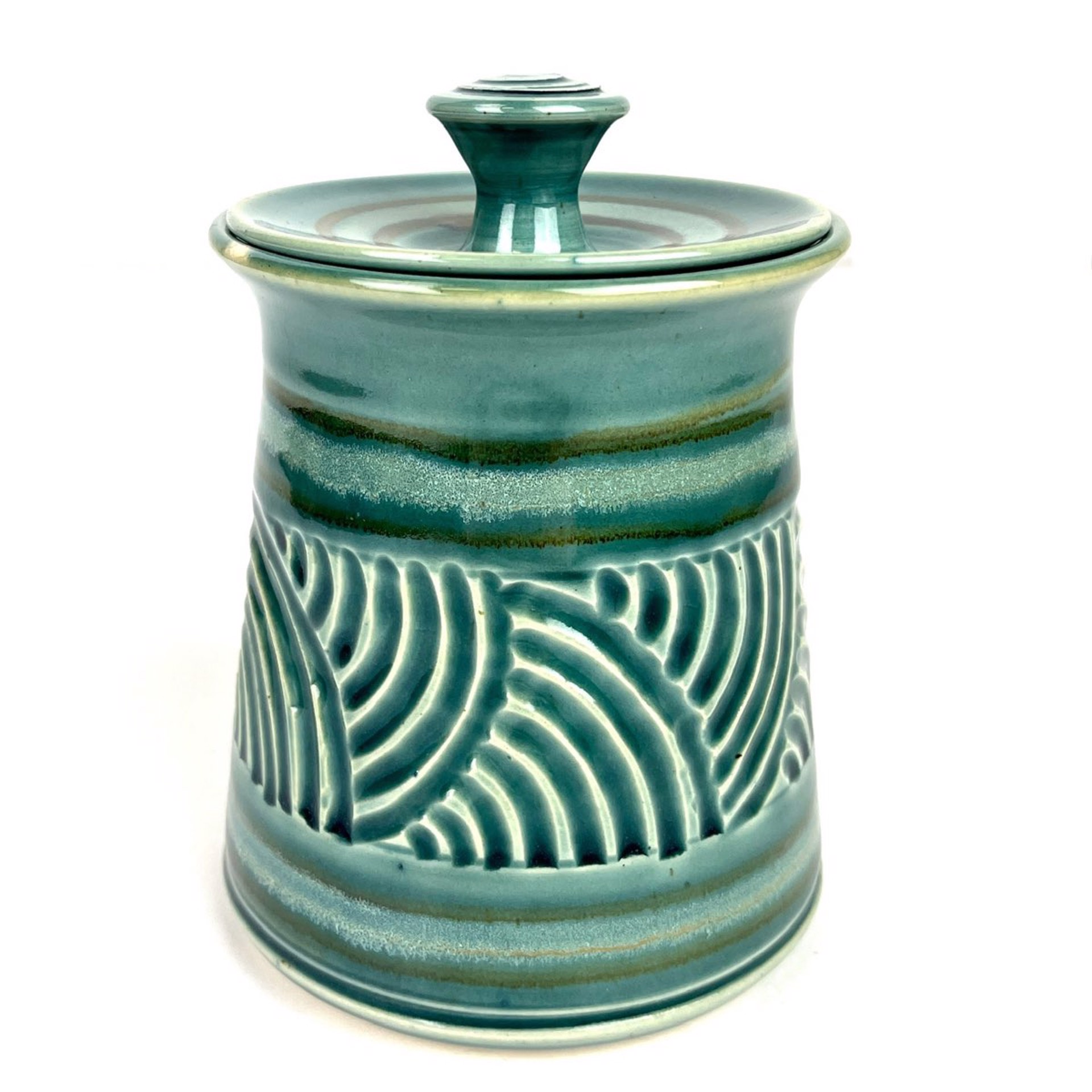 Carved Lidded Container by Mary Lynn Portera