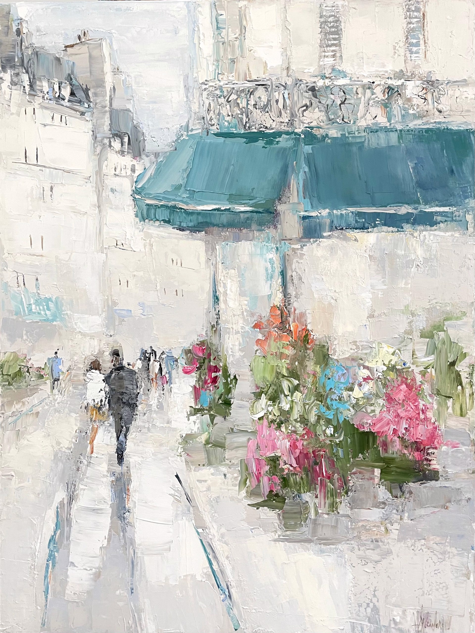 Flowers In Paris {sold} by Barbara Flowers