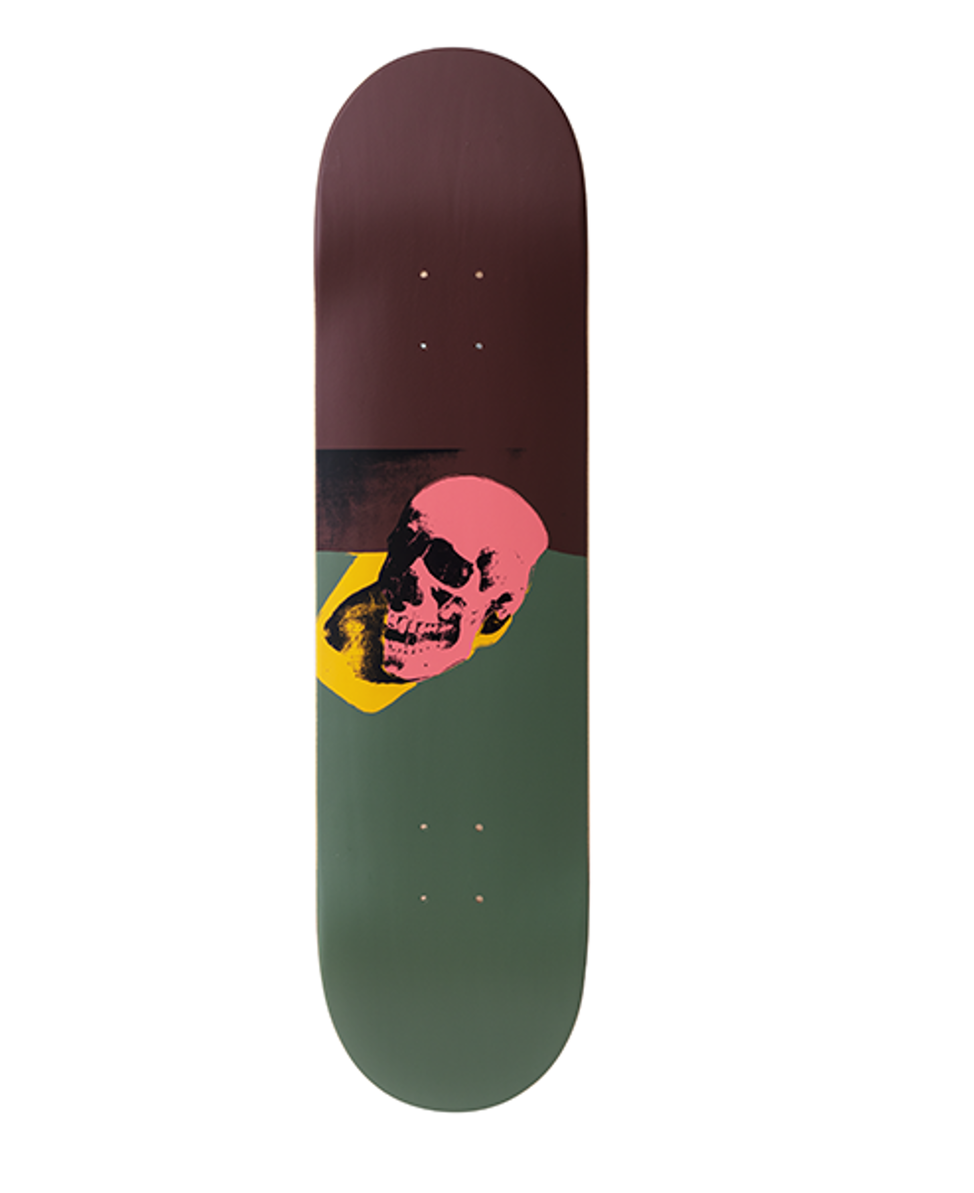Pink Skull Skate Deck by Andy Warhol