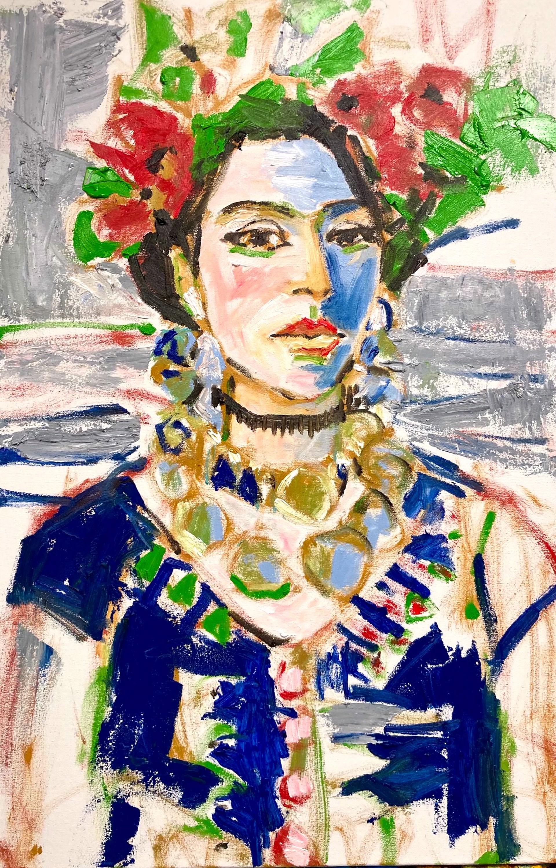 Frida with Blue Shadow by Brad Smith